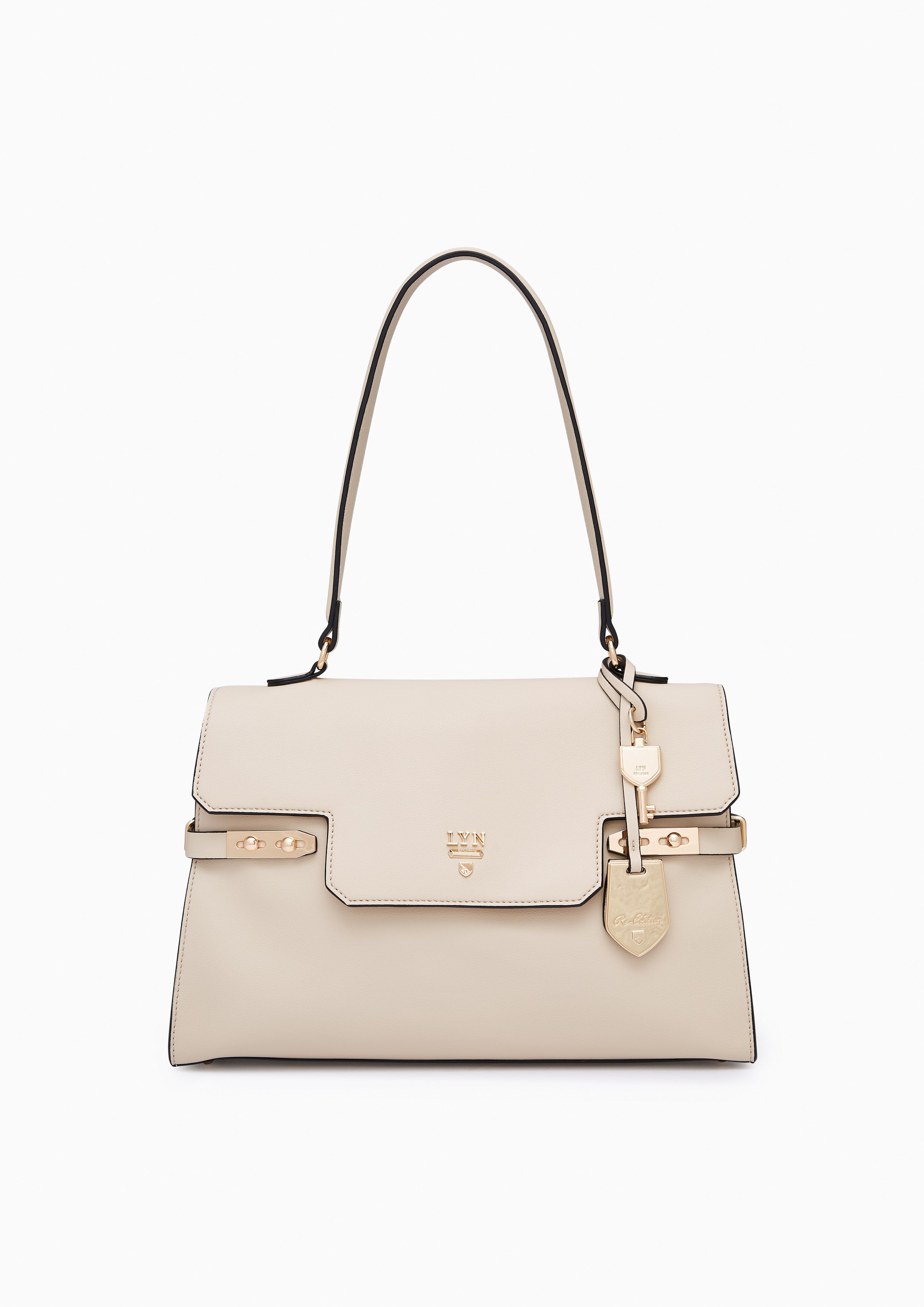 Fineness Revision Top M Handbag - Beige