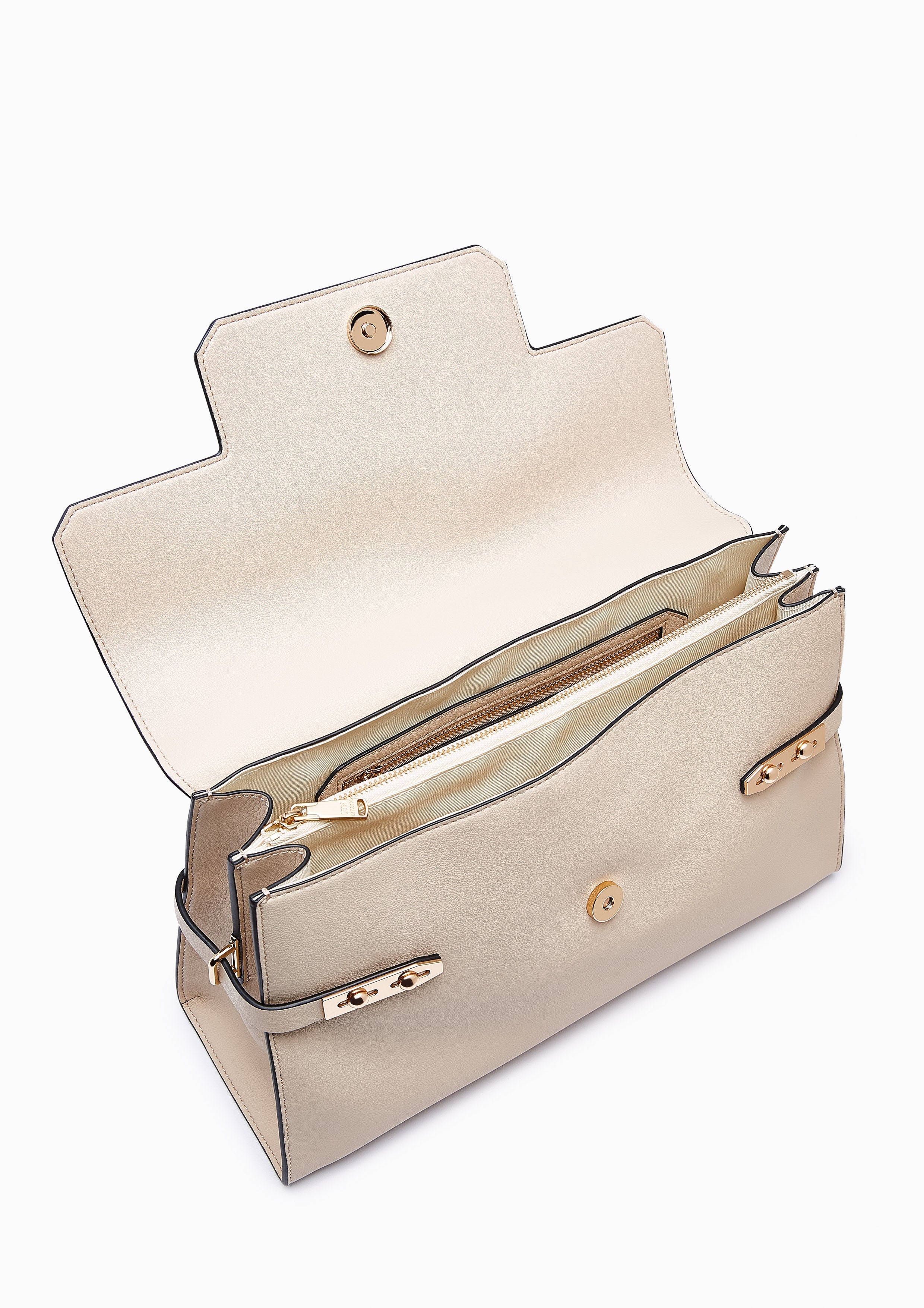Fineness Revision Top M Handbag - Beige