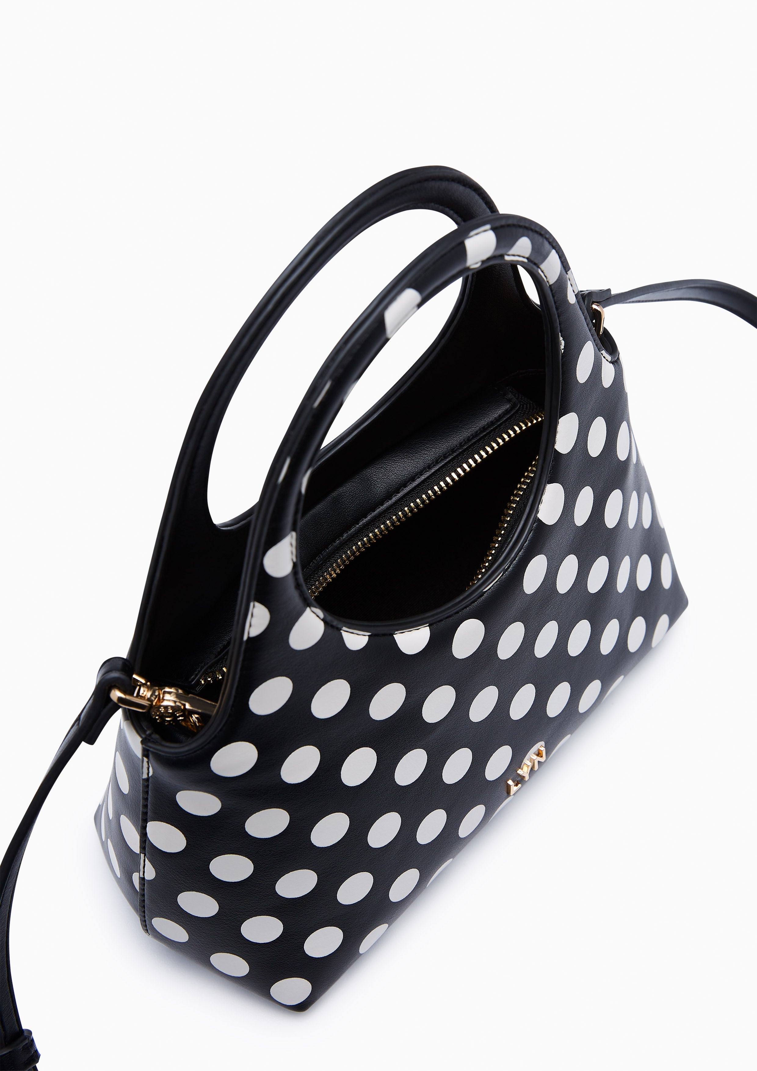 Etarna Top Handle Handbag - Printed Black