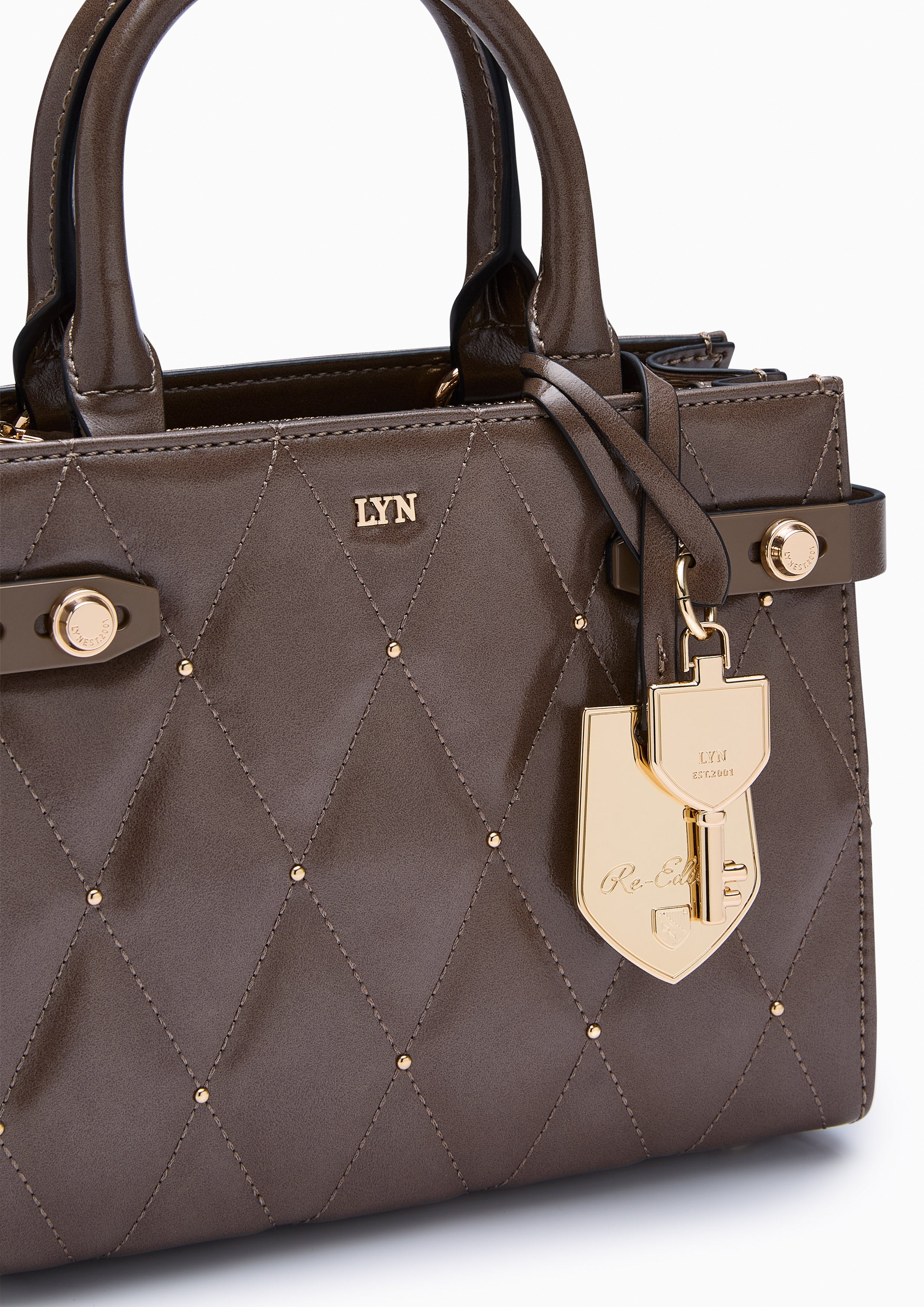 Hera Fineness Top Handle S Heels - Brown