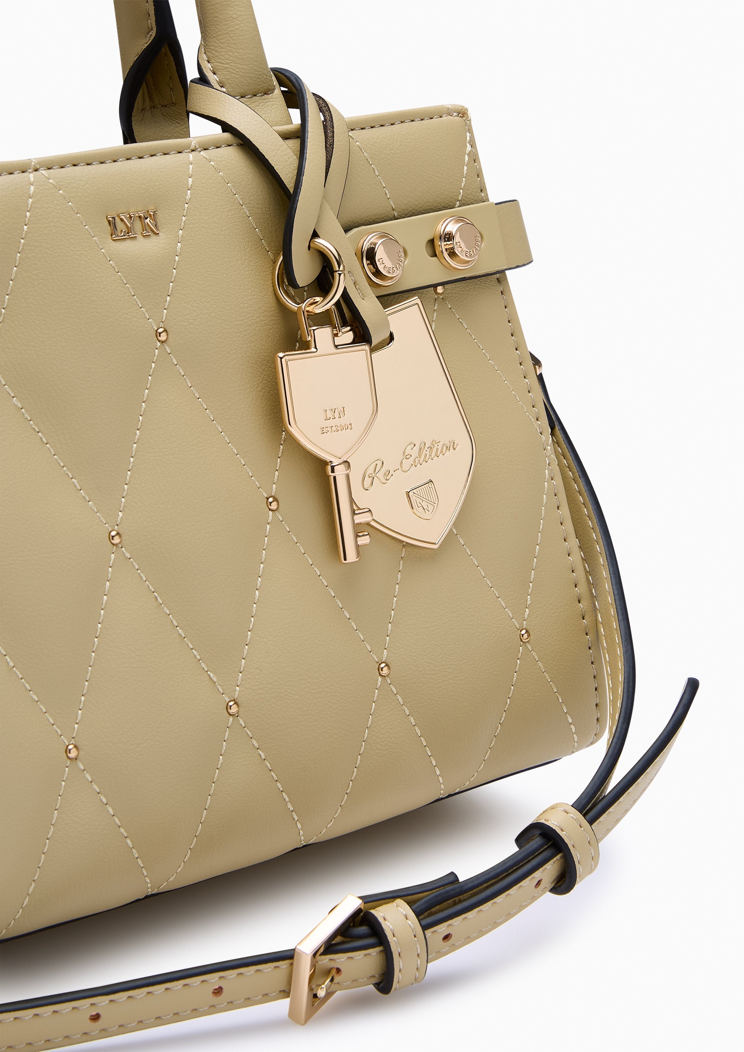 Hera Fineness Top Handle S Handbag - Light Green