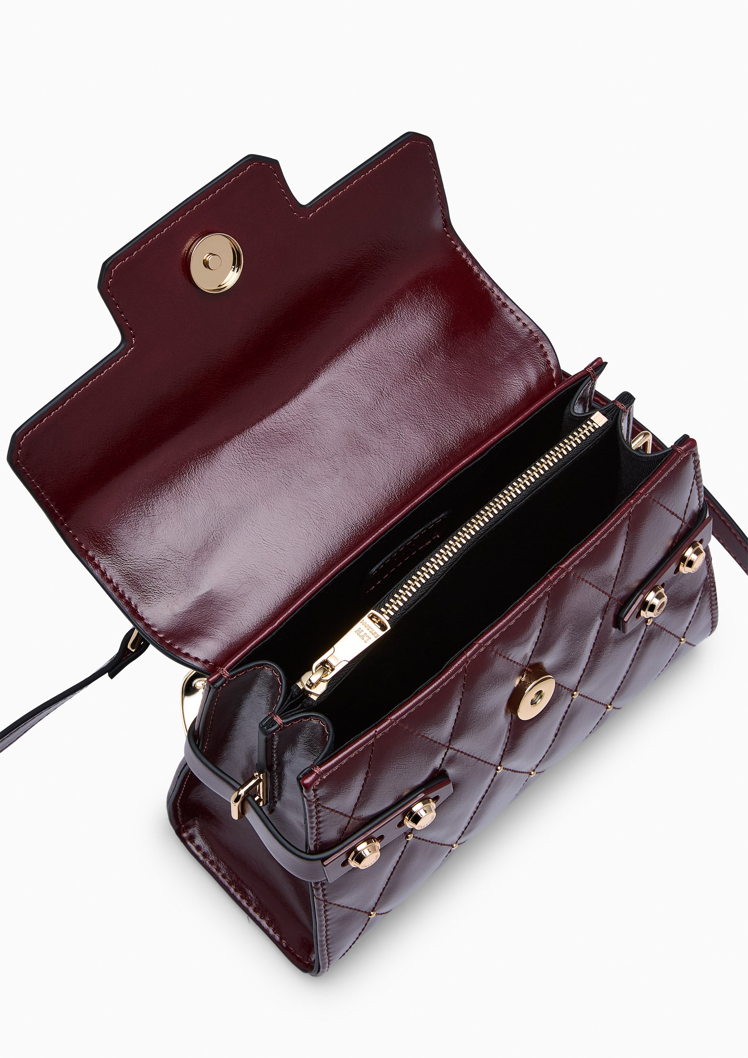 Hera Fineness Flap  S Crossbody Bag - Dark Red