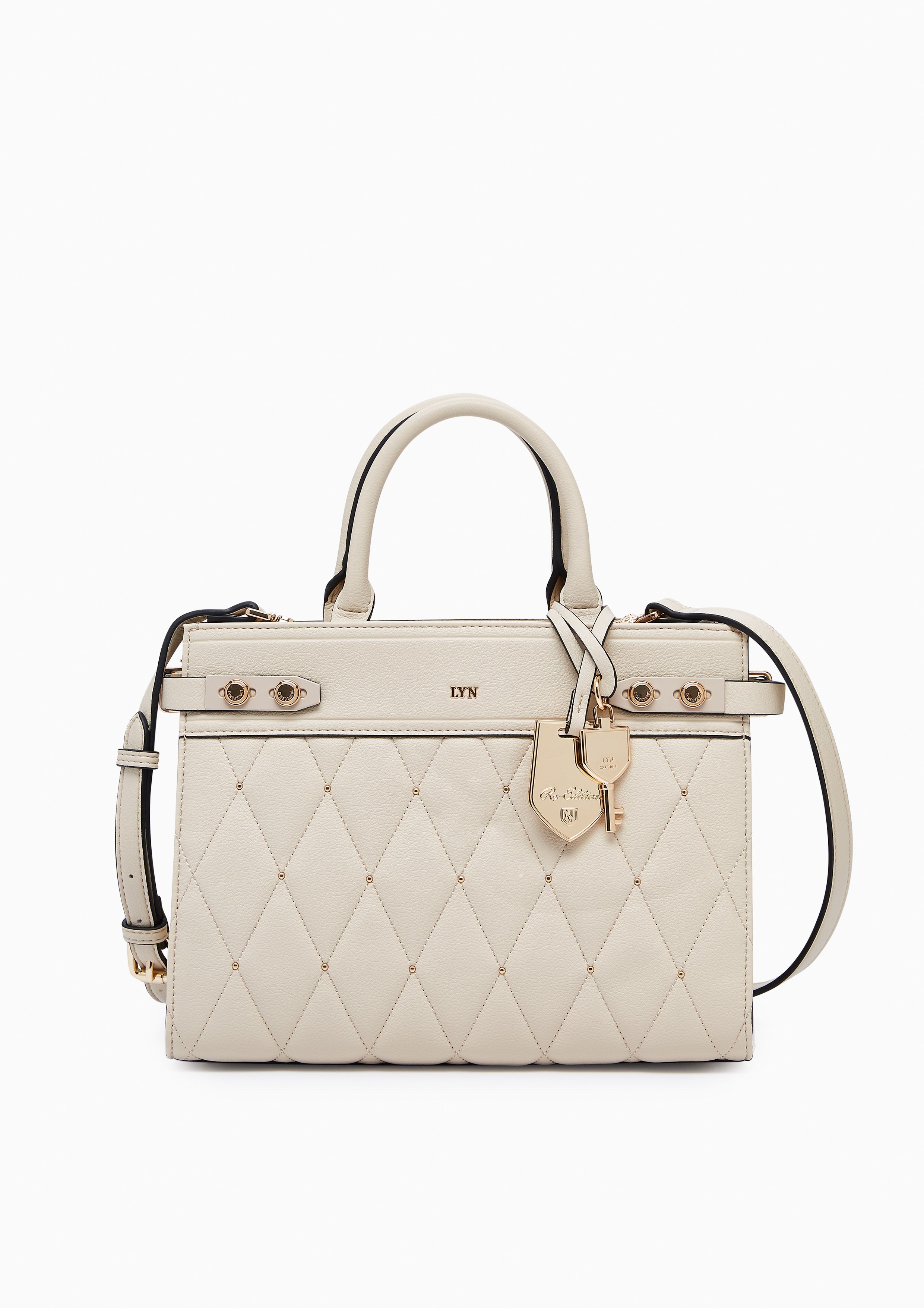 Hera Fineness Top Handle M Handbag - Light Beige