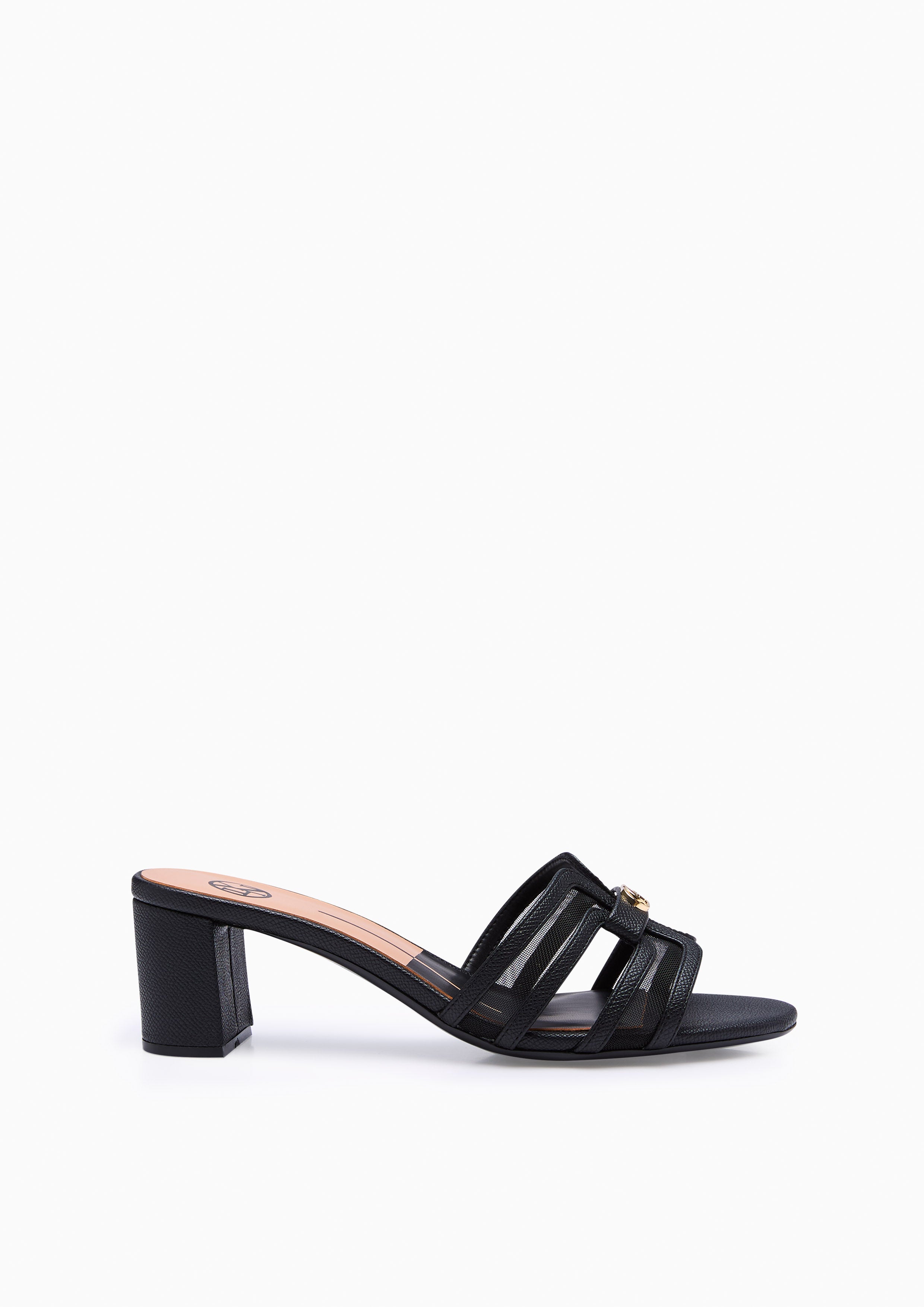 Hey Mid Sheer Heels - Black