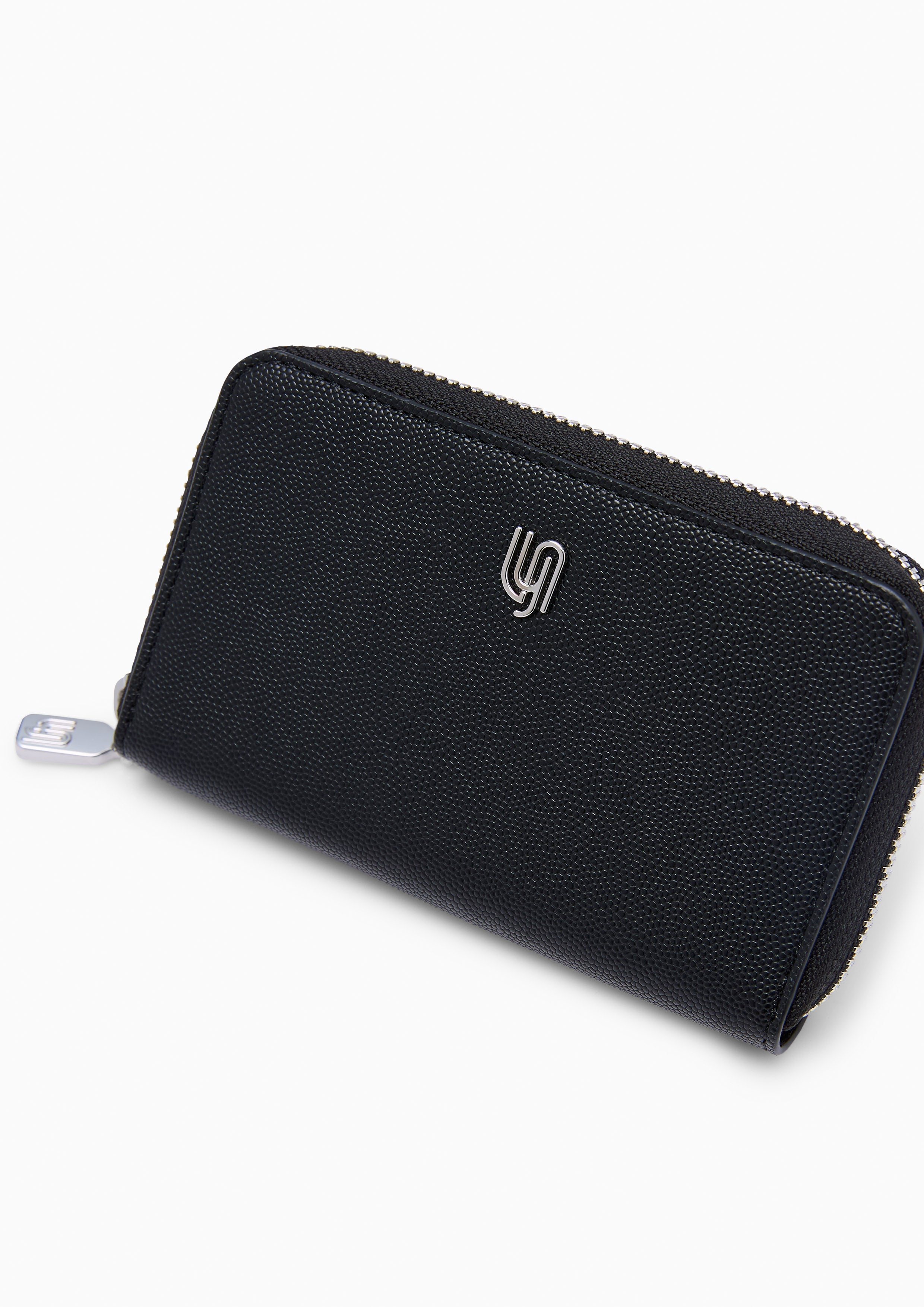 Cleona Infinite Zip  Long Wallet - Black