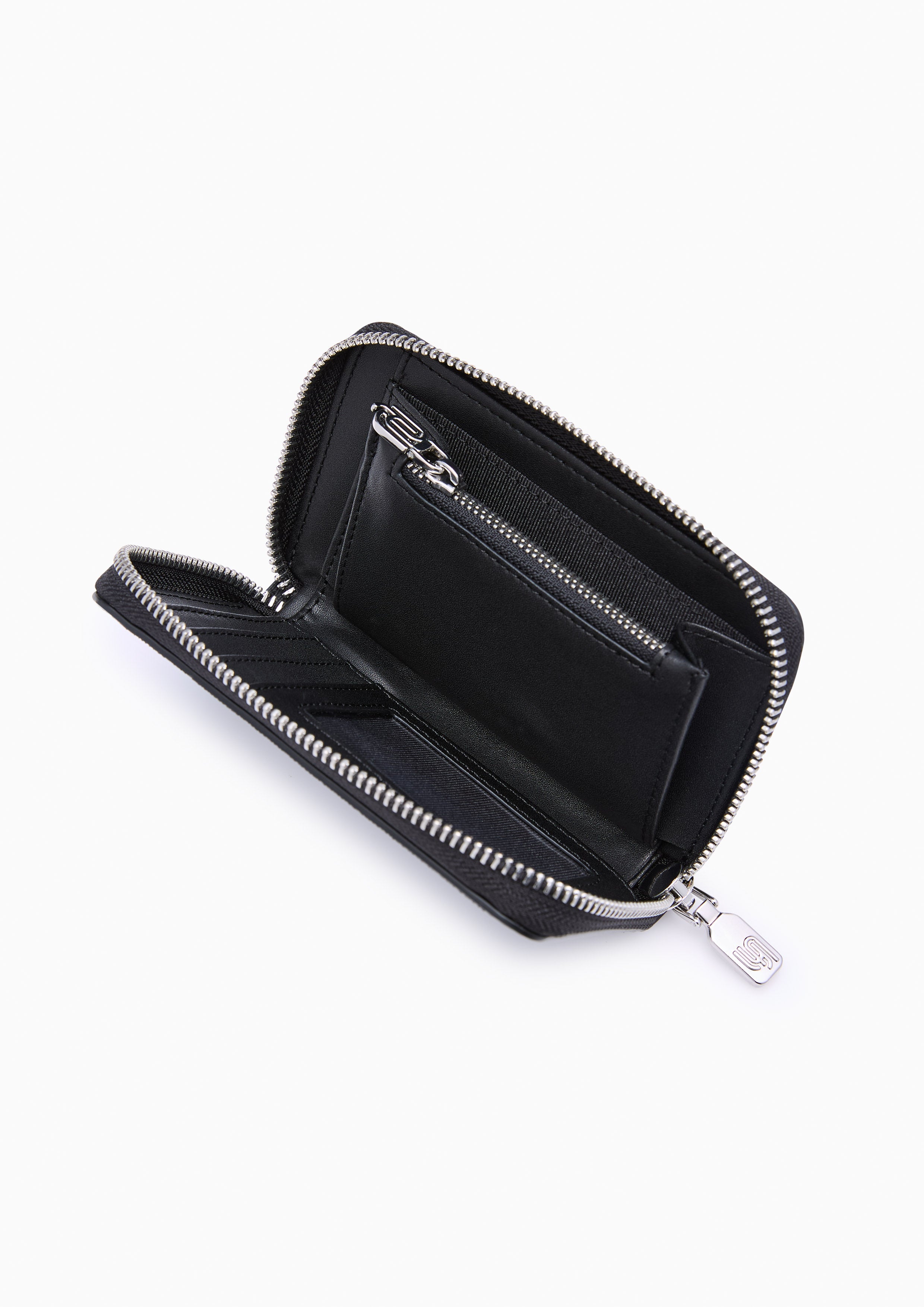 Cleona Infinite Zip  Long Wallet - Black