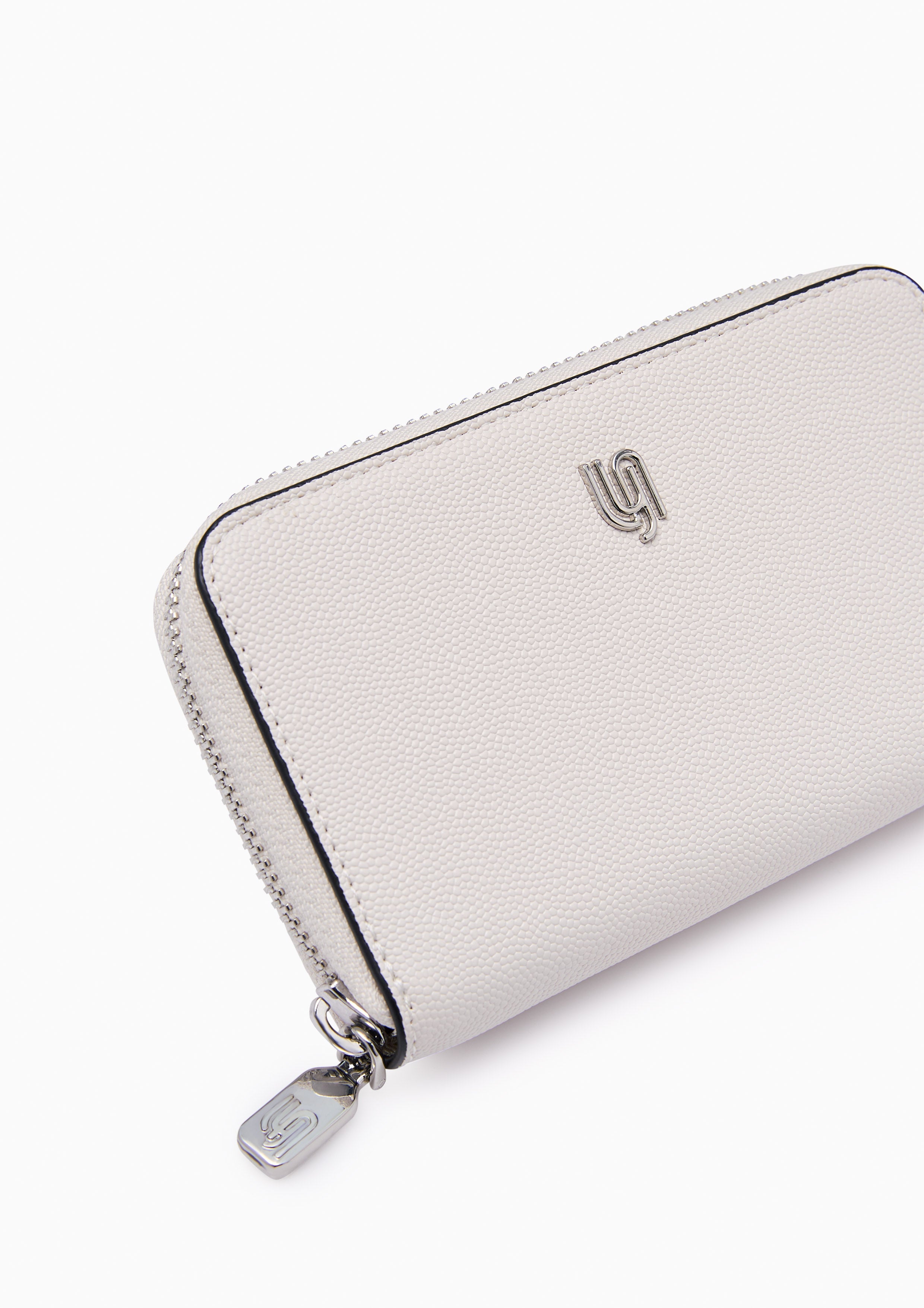 Cleona Infinite Zip  Long Wallet - White
