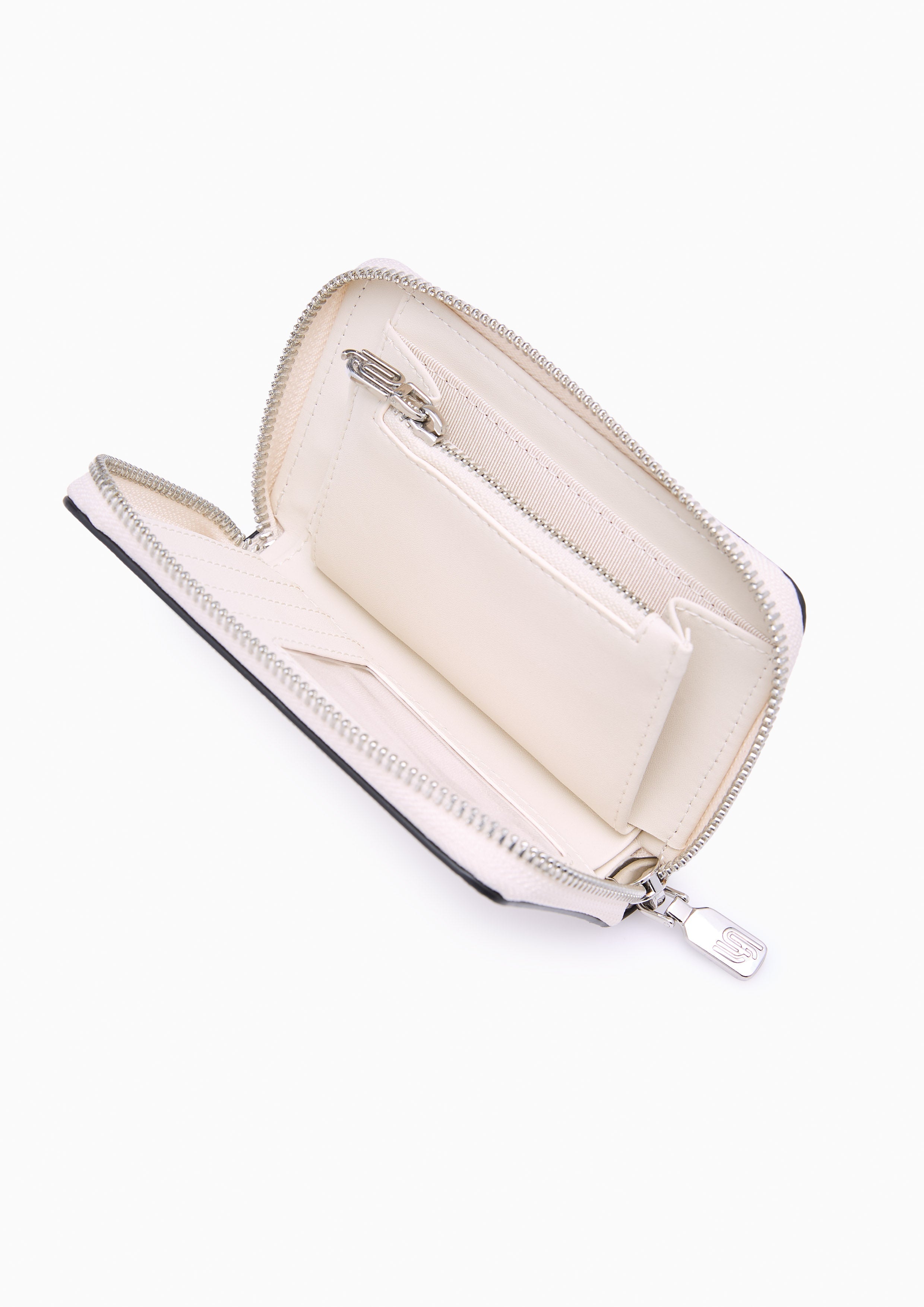 Cleona Infinite Zip  Long Wallet - White