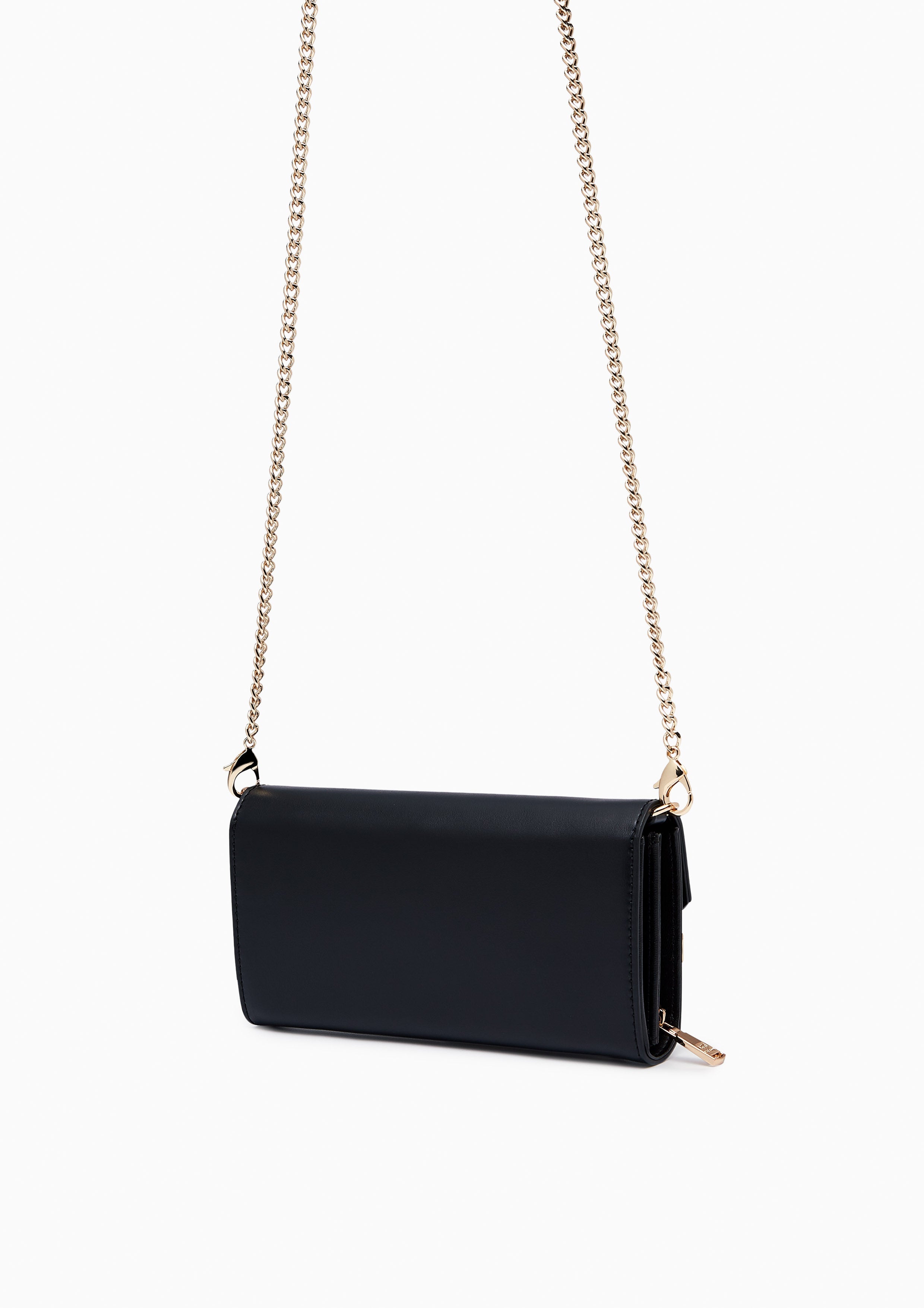 Fineness Revision Long Wallet On Chain - Black