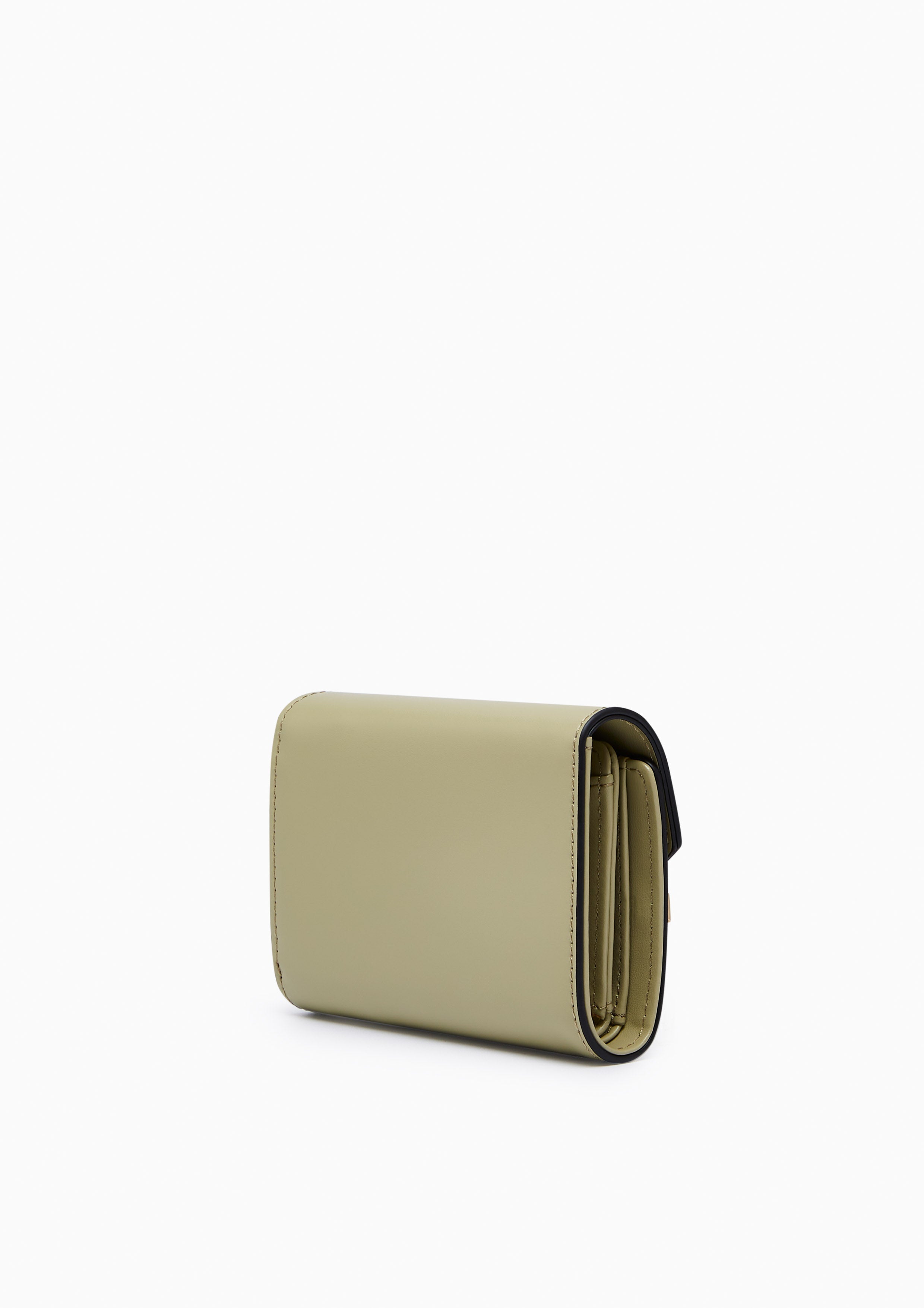 Fineness Revision Short Flap Wallet - Light Green