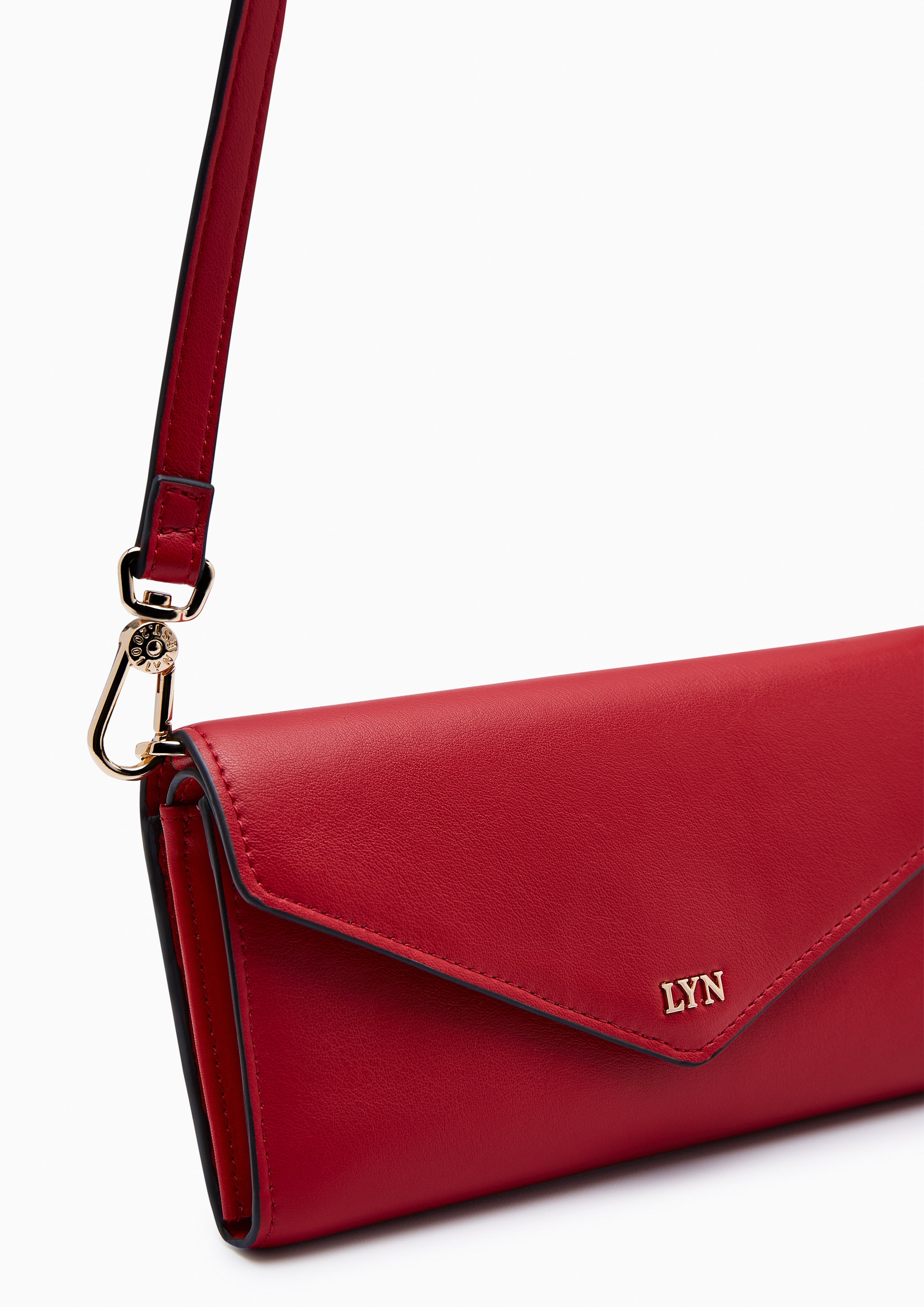 Etarna Long Wallet On Chain - Red