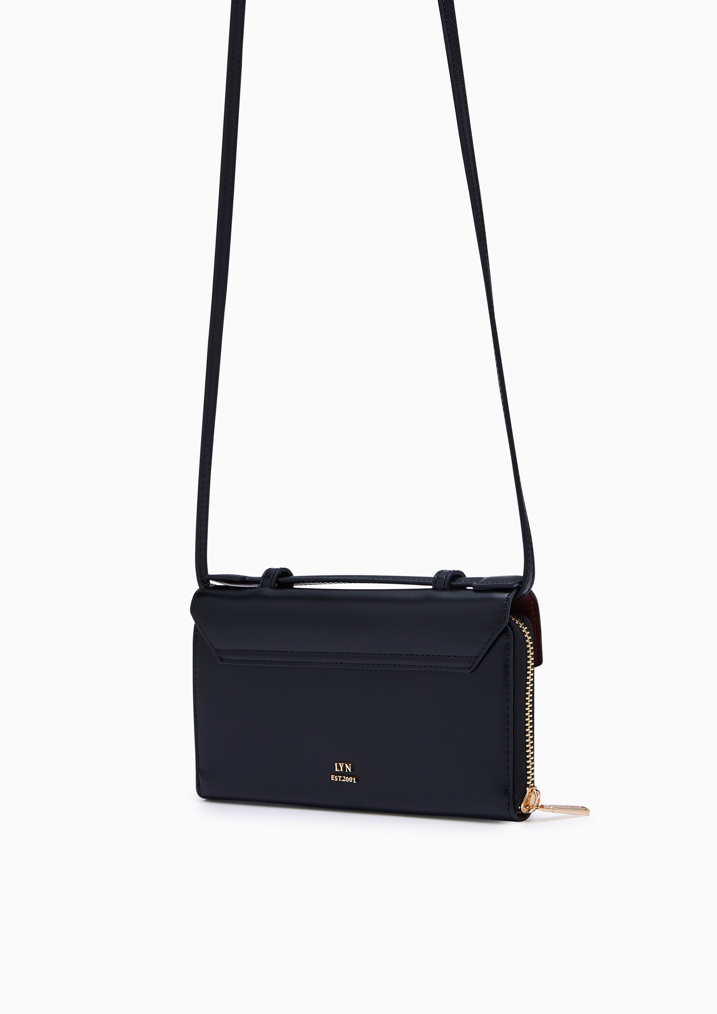 Liva Long Wallet On Chain - Black