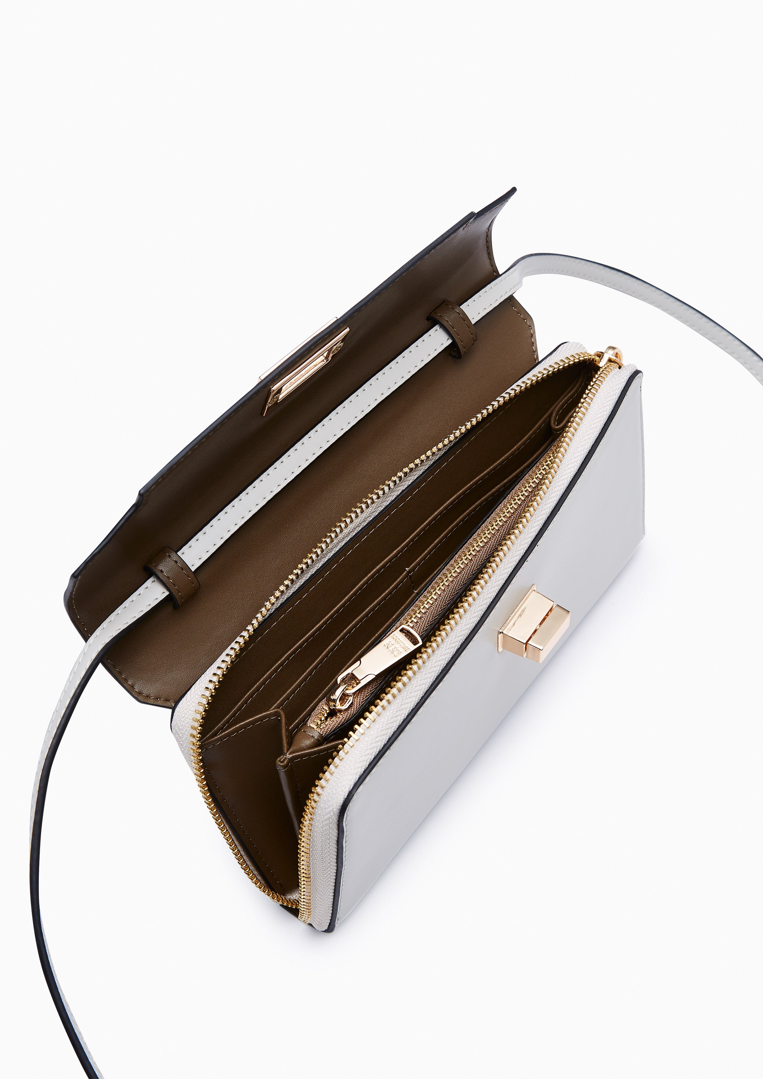 Liva Long Wallet On Chain - Light Grey