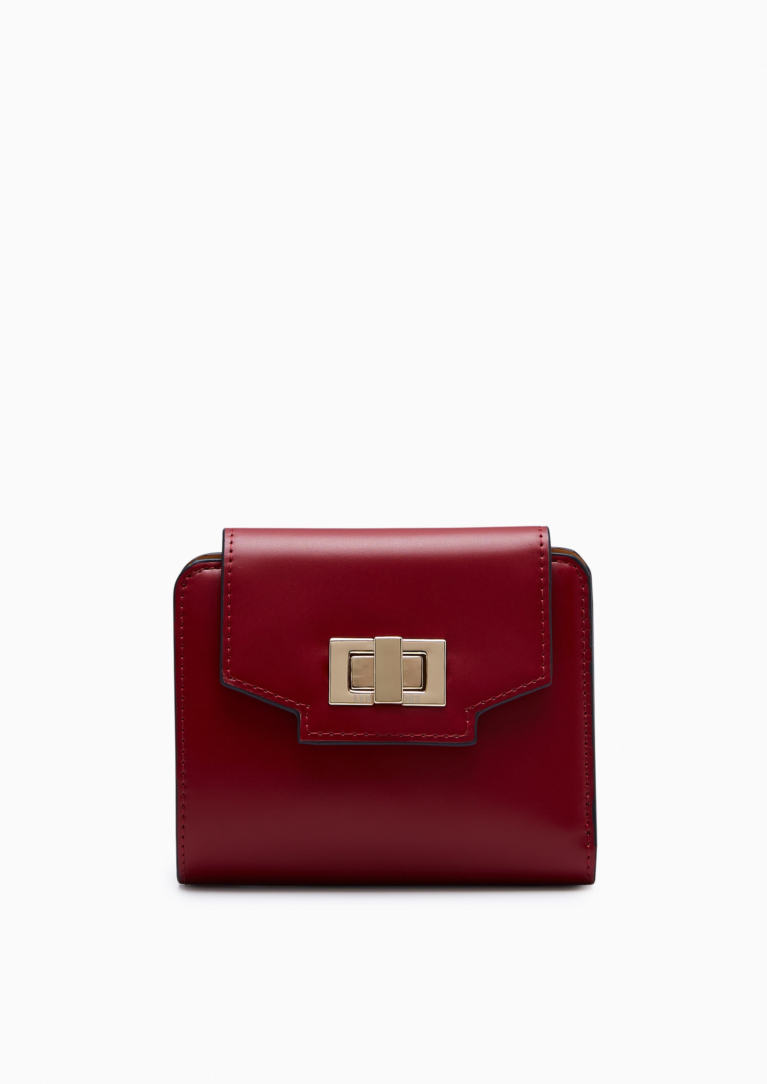 Liva Short Wallet - Dark Red