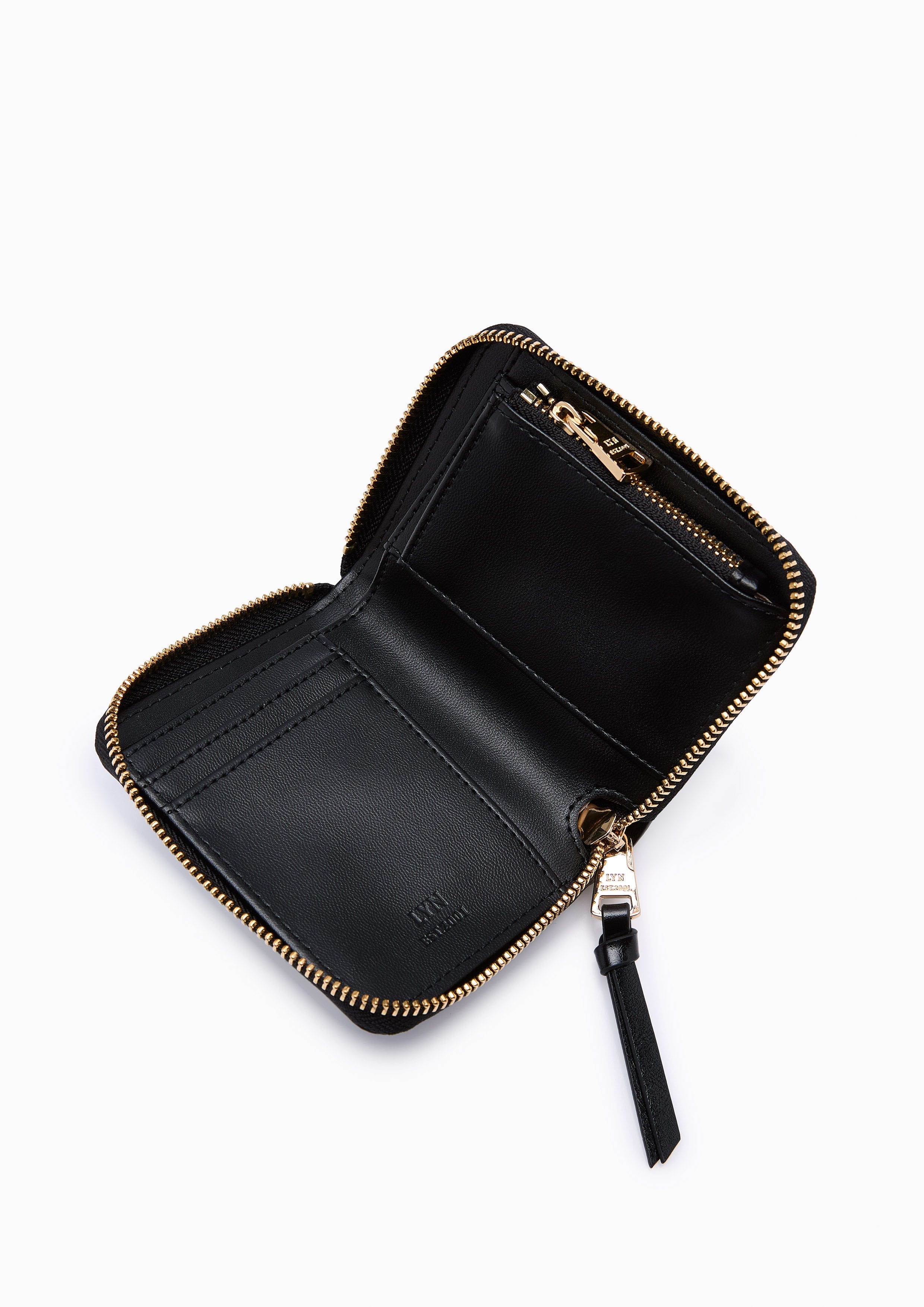 Racquet Short Zip Short Wallet - Black
