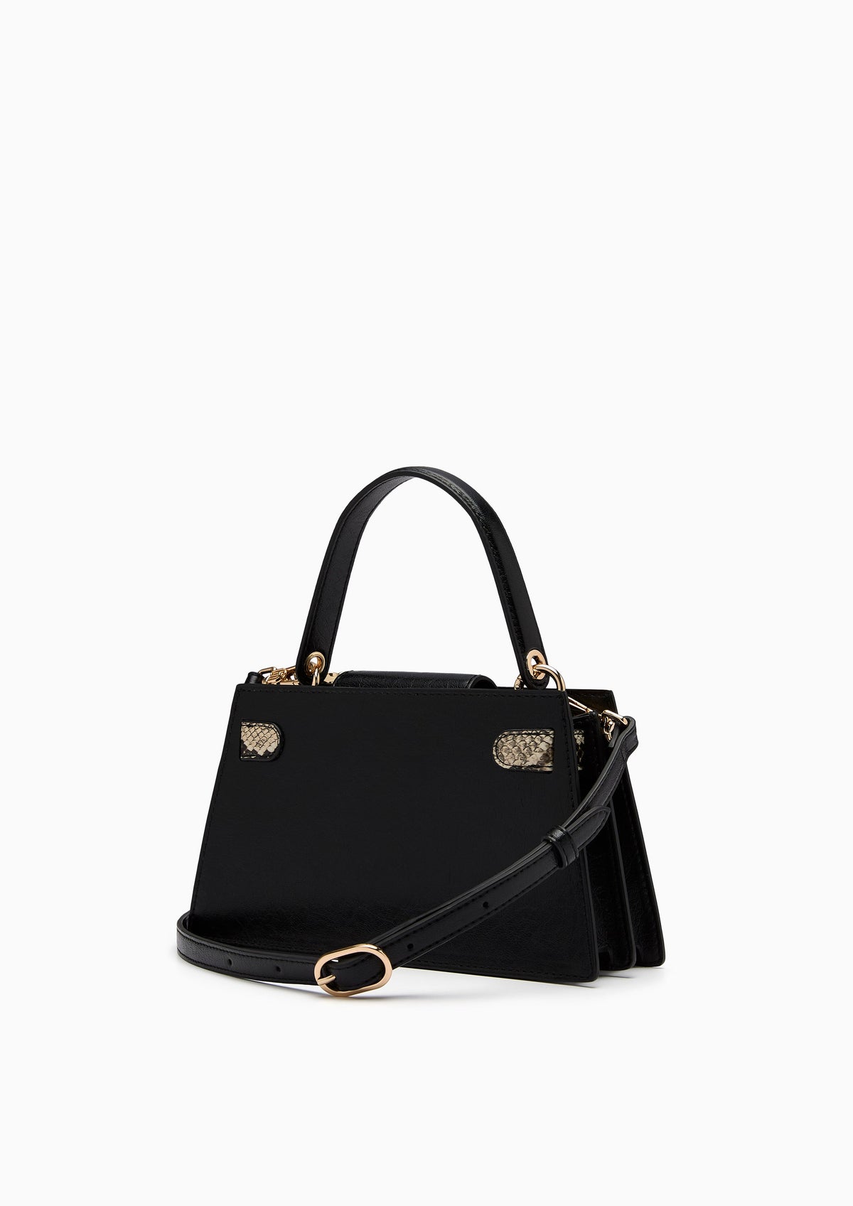 Nefera Infinite Mini Top Handle Handbag - Black