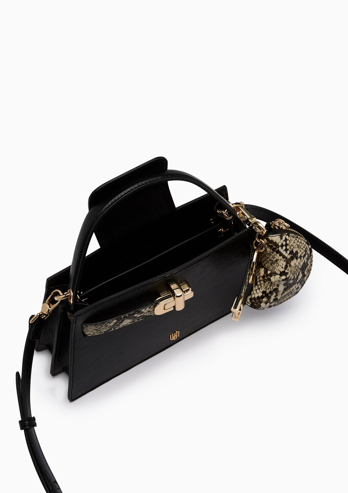 Nefera Infinite Mini Top Handle Handbag - Black