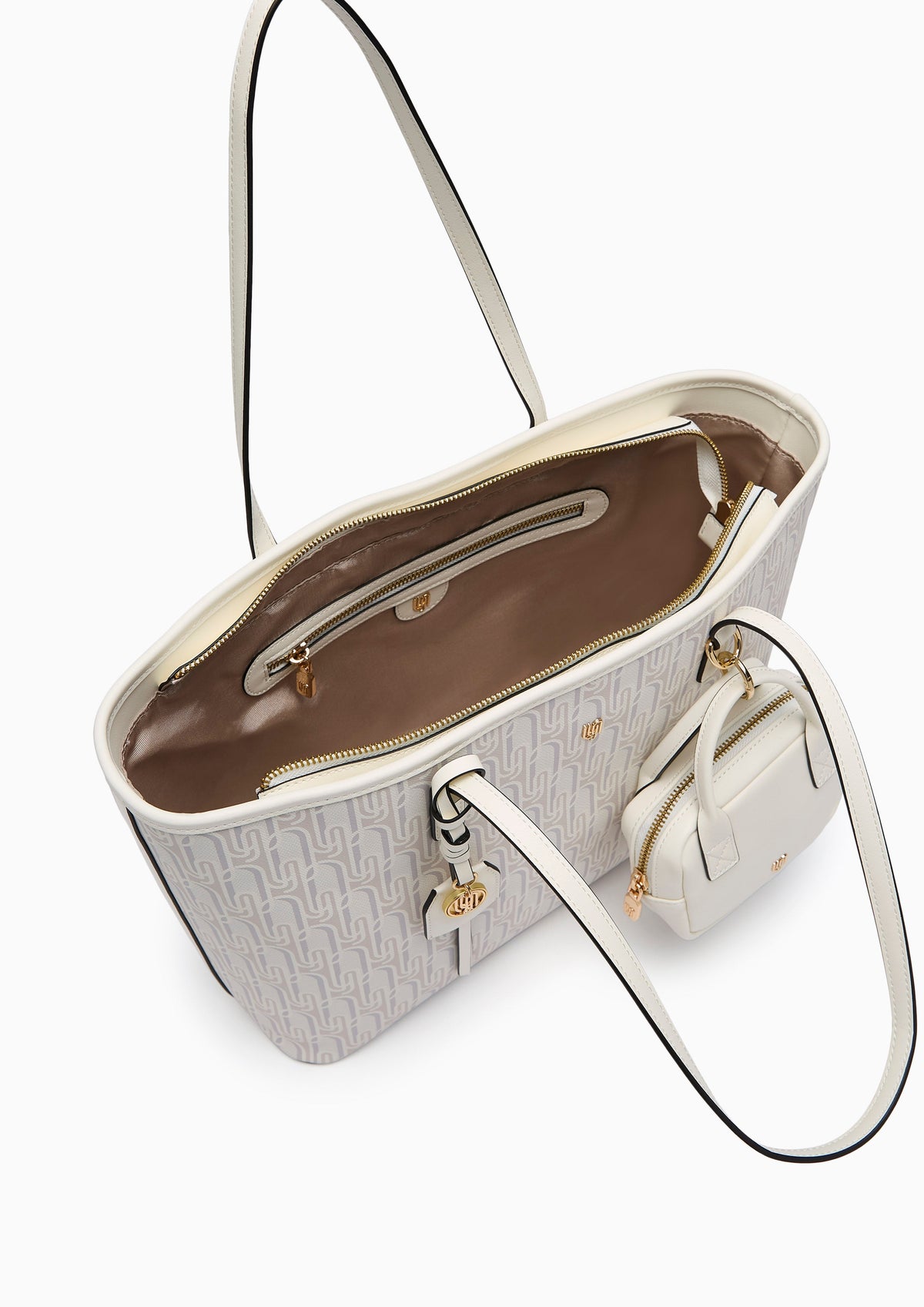Phiona Infinite L Tote Bag - Light Printed Grey
