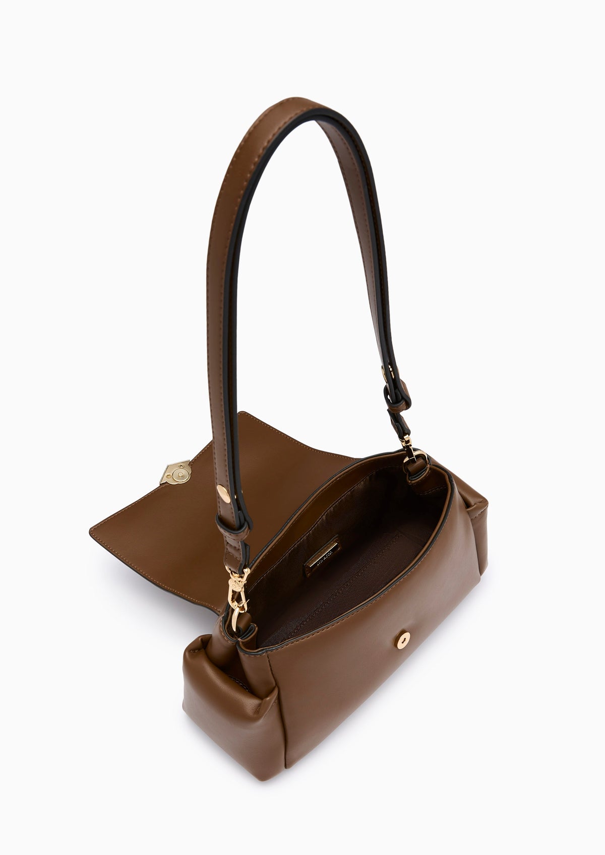 Toby  S Shoulder Bag - Dark Brown