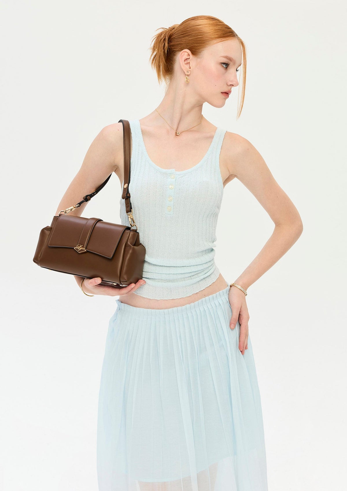 Toby  S Shoulder Bag - Dark Brown