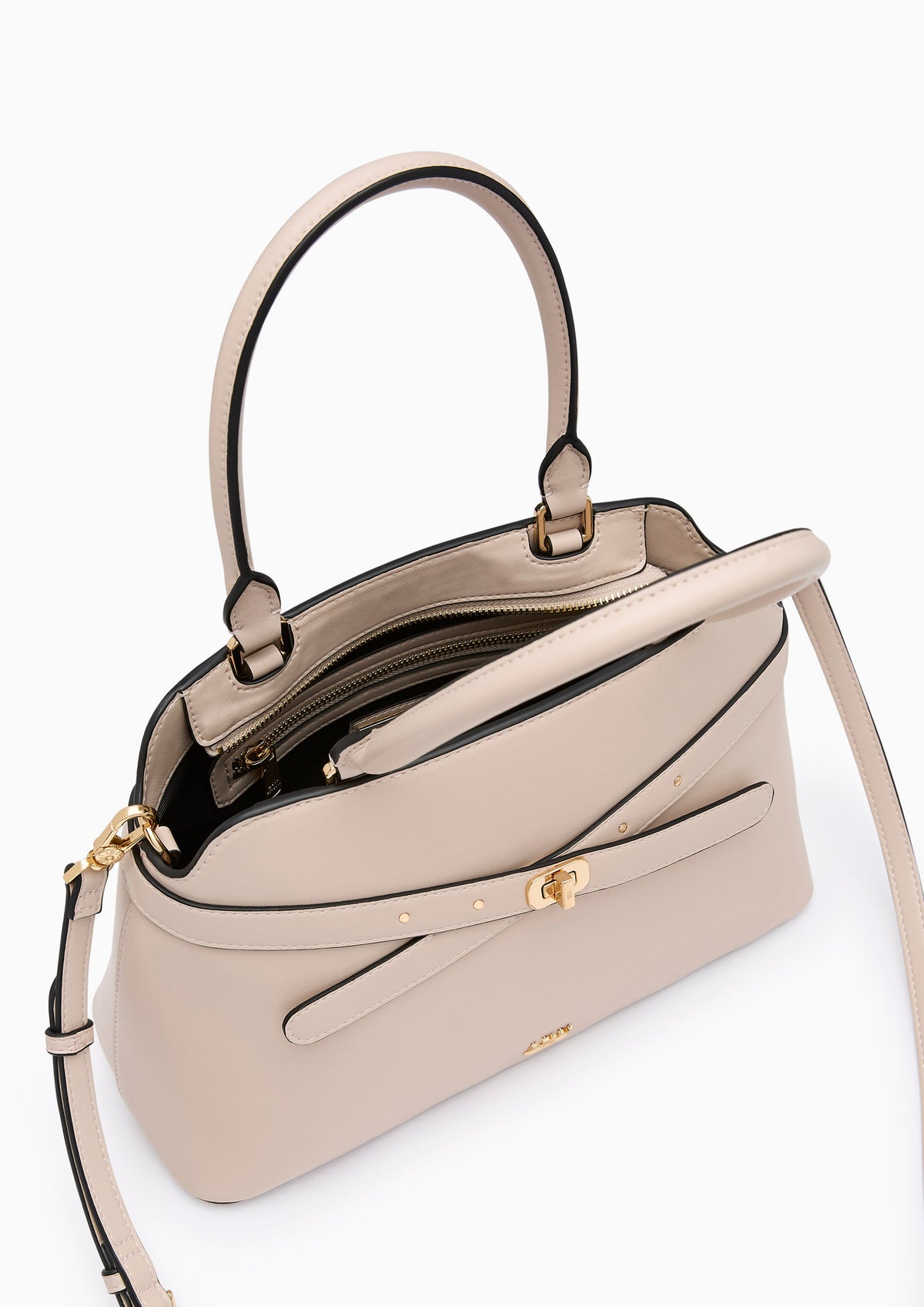 Ella Top Handle L Handbag - Taupe