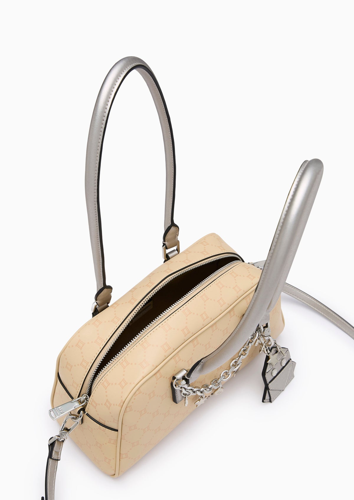 Frosty Duffle S Handbag - Light Printed Beige