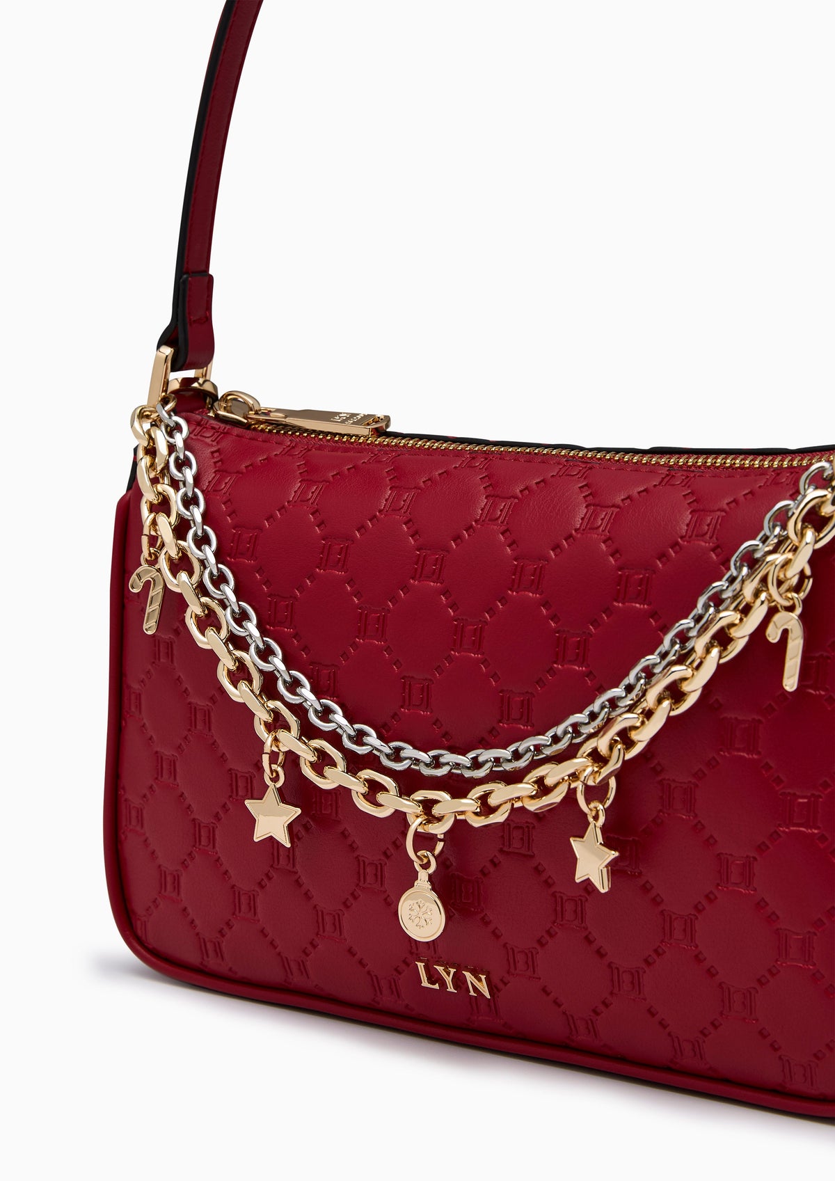 Frosty S Shoulder Bag - Dark Red