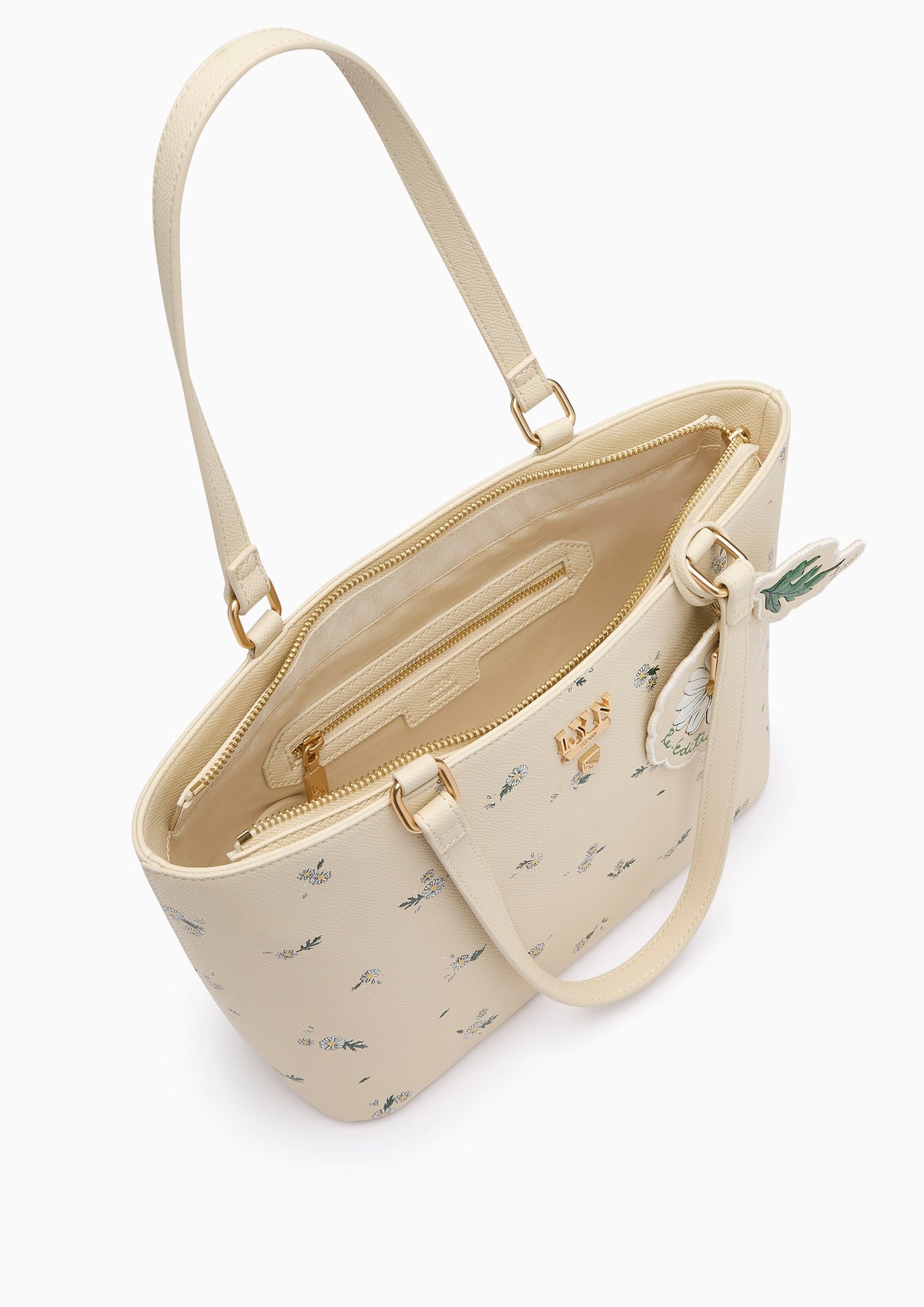 Re-Edit Daisy Carina M Tote Bag - Light Printed Yellow