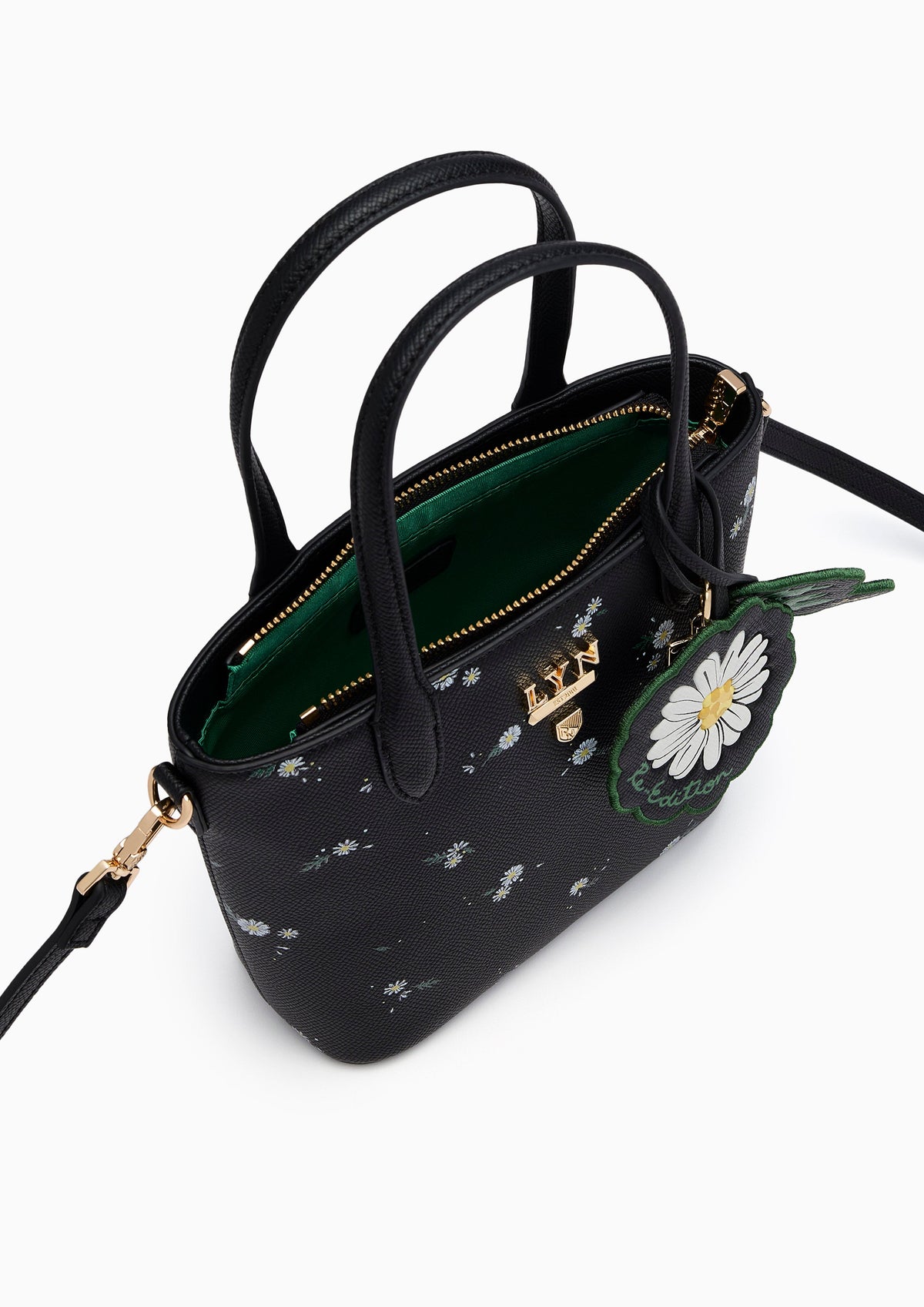 Re-Edit Daisy Carina S Tote Bag - Printed Black
