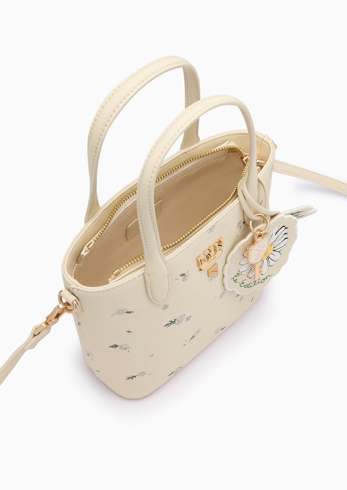Re-Edit Daisy Carina S Tote Bag - Light Printed Yellow
