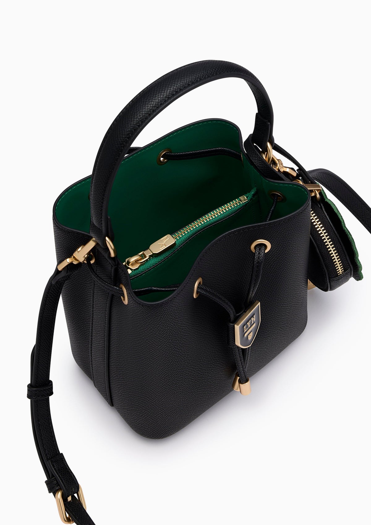 Re-Edit Daisy Carina S Bucket Bag - Black
