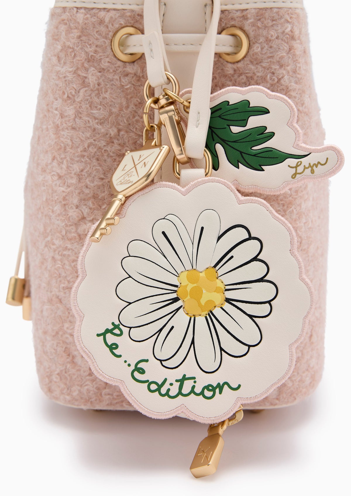 Re-Edit Daisy Carina S Bucket Bag - Light Pink