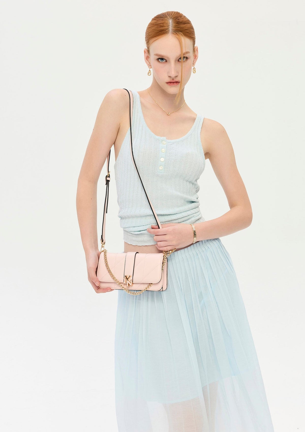 Bolton Mini  Crossbody Bag - Light Pink