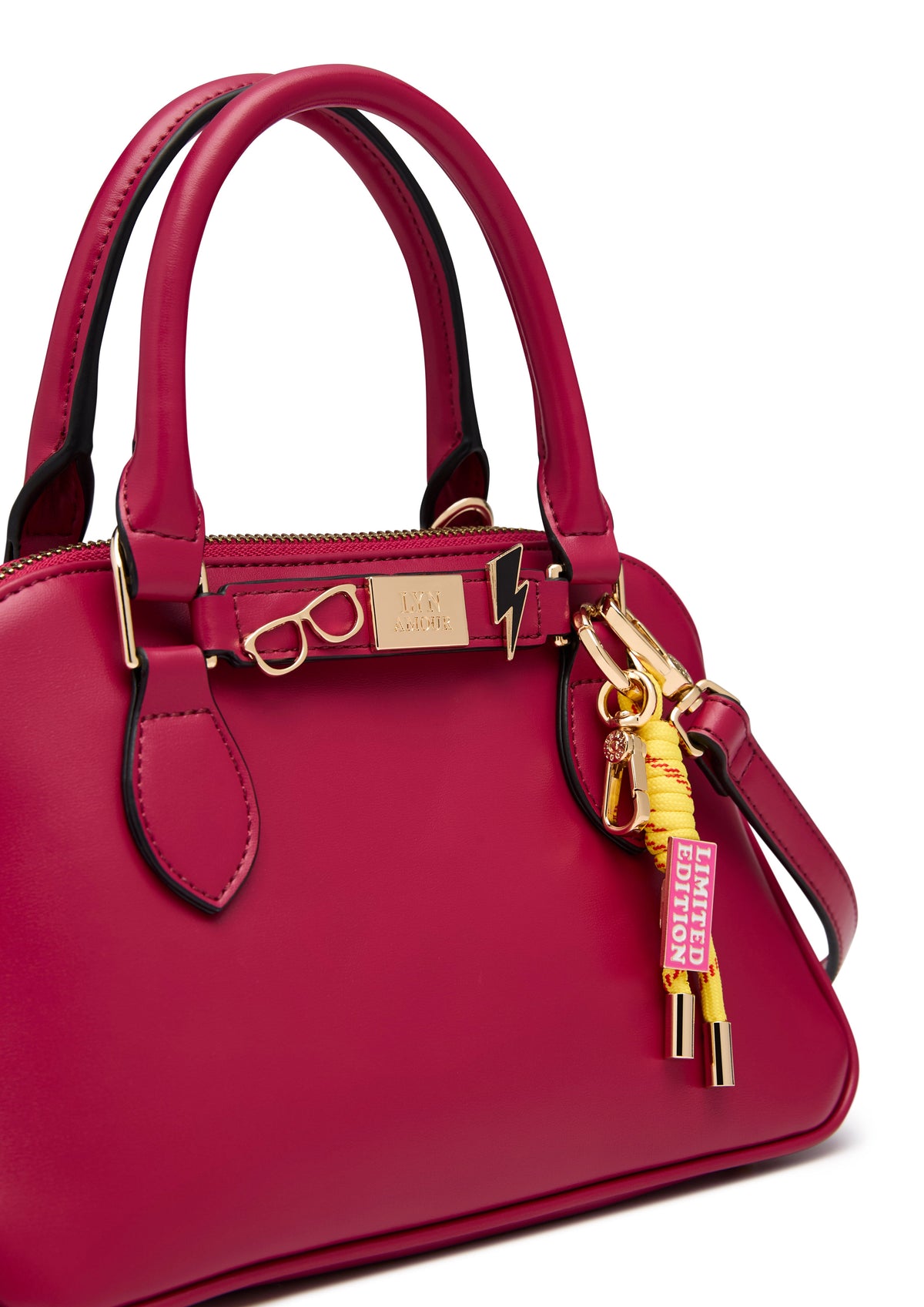 Cynthia Top Handle S Handbag - Dark Pink