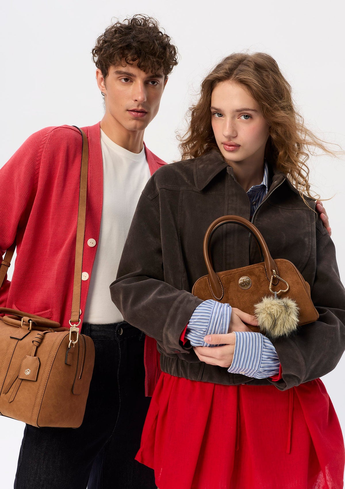 Glinda Top Handle M Handbag - Brown