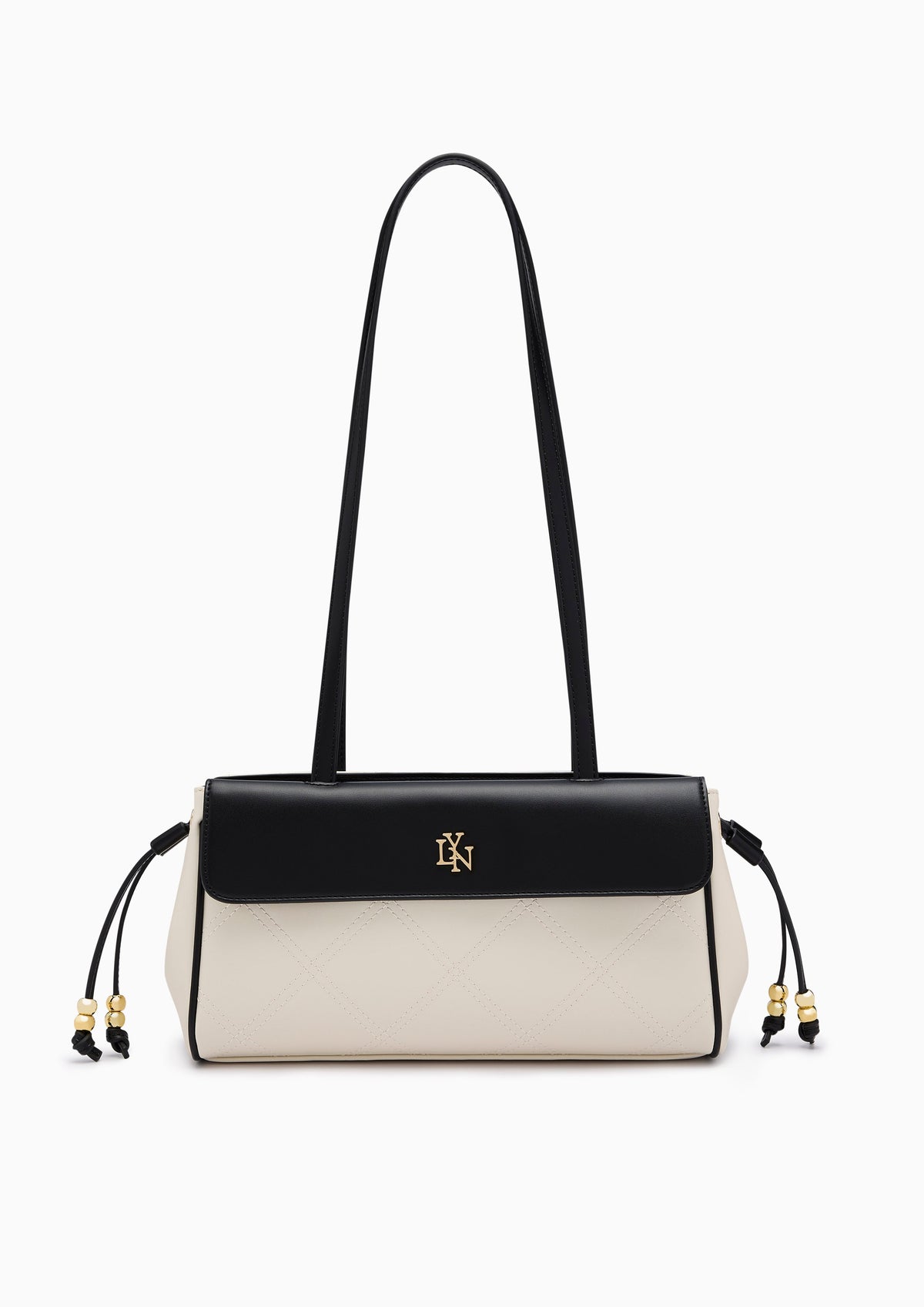 Cotton M Shoulder Bag - Black