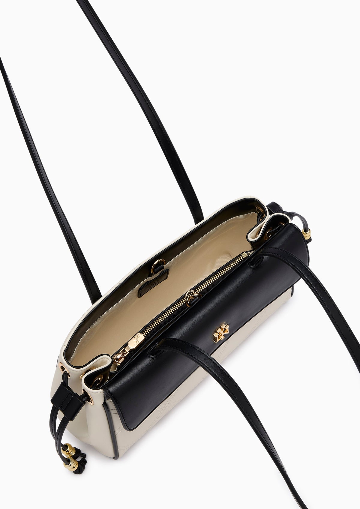 Cotton M Shoulder Bag - Black