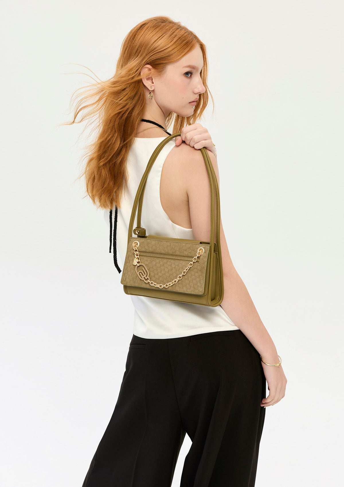 Nuri Infinite  S Shoulder Bag - Green