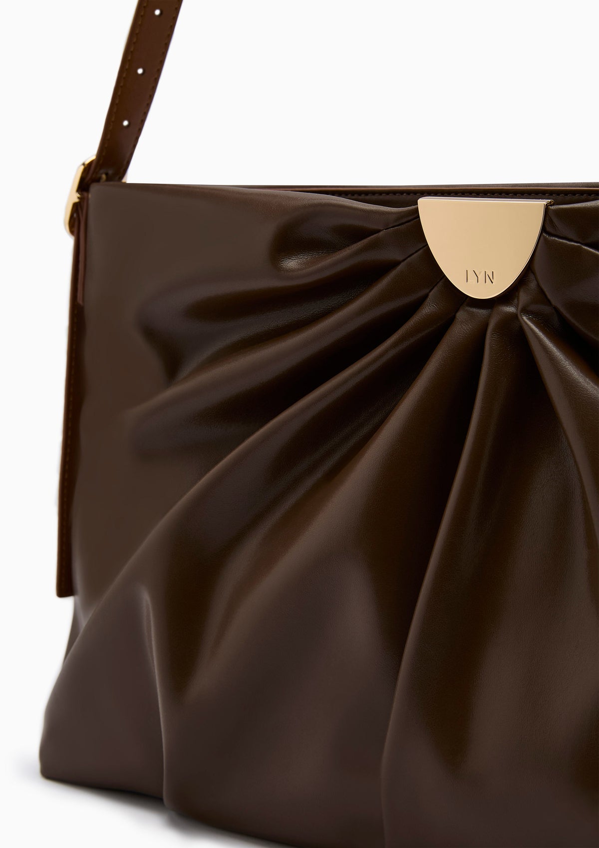 Nerbie M Shoulder Bag - Dark Brown