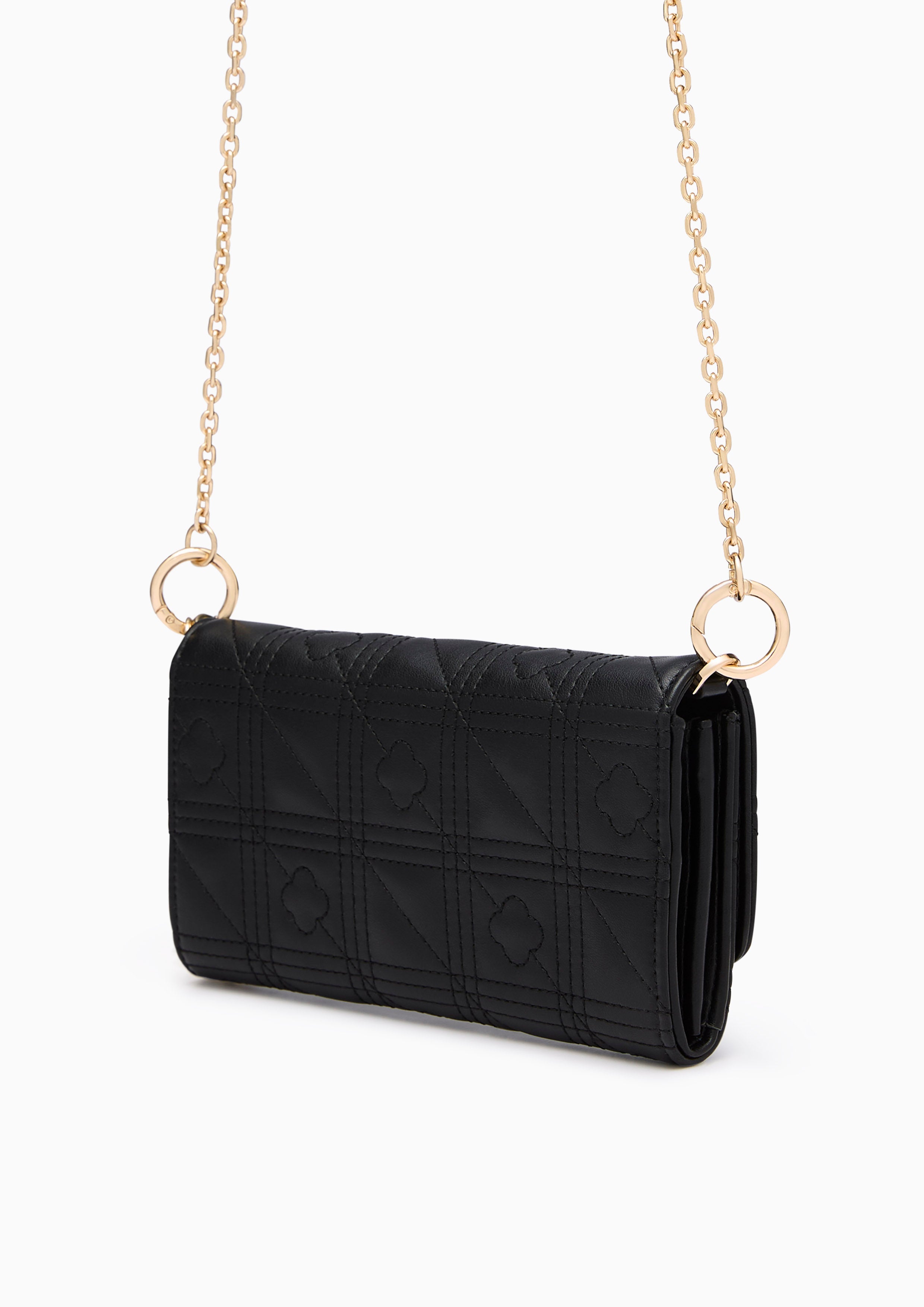 Baki Ii Long  Wallet On Chain - Black