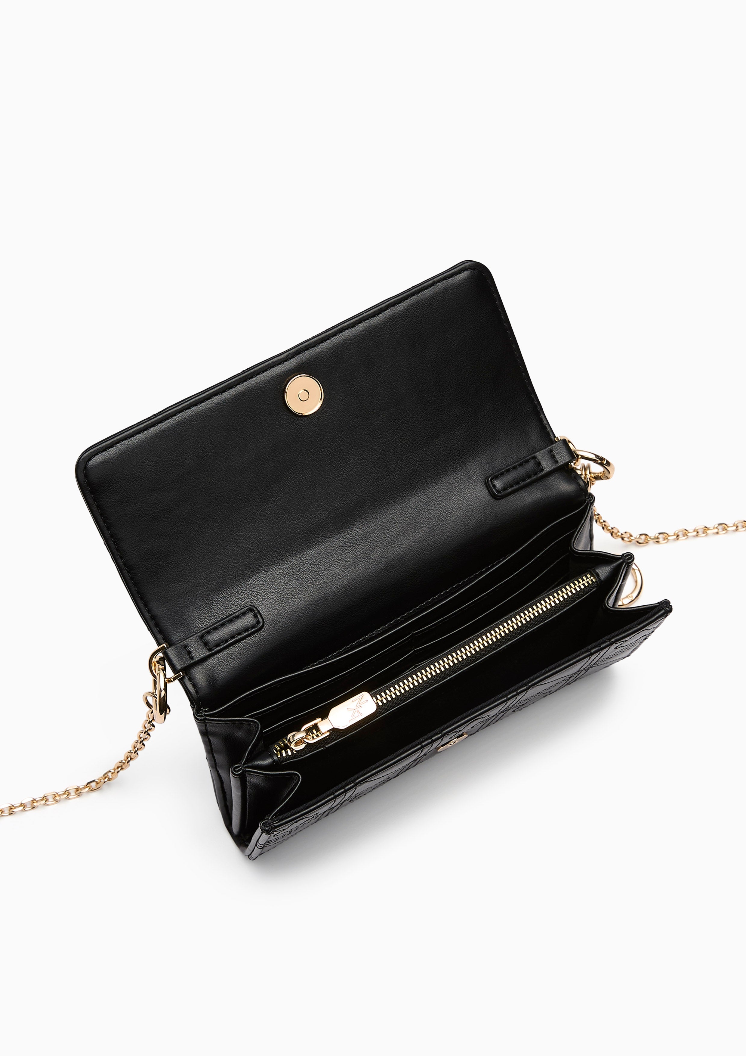 Baki Ii Long  Wallet On Chain - Black