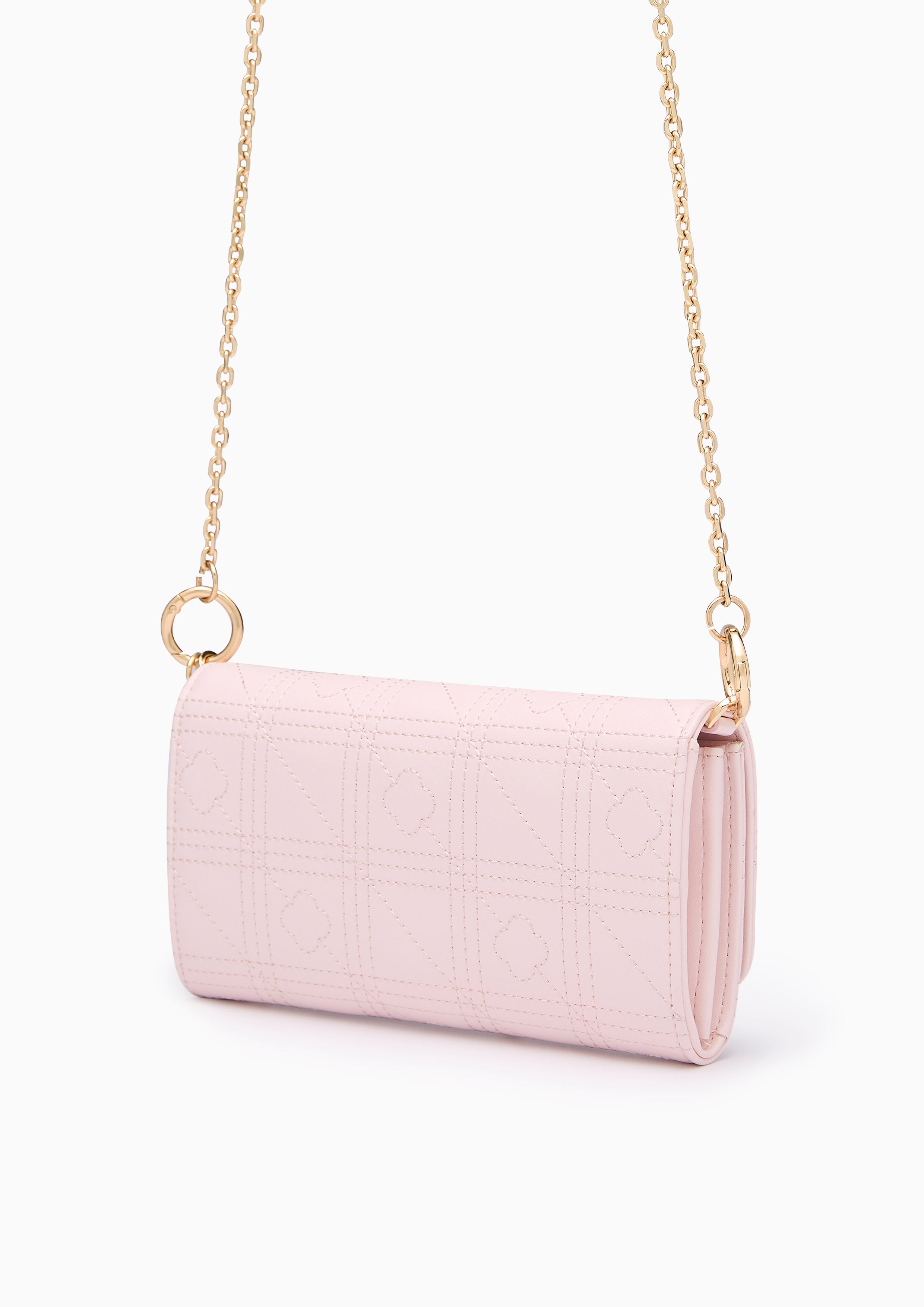 Baki Ii Long  Wallet On Chain - Light Pink