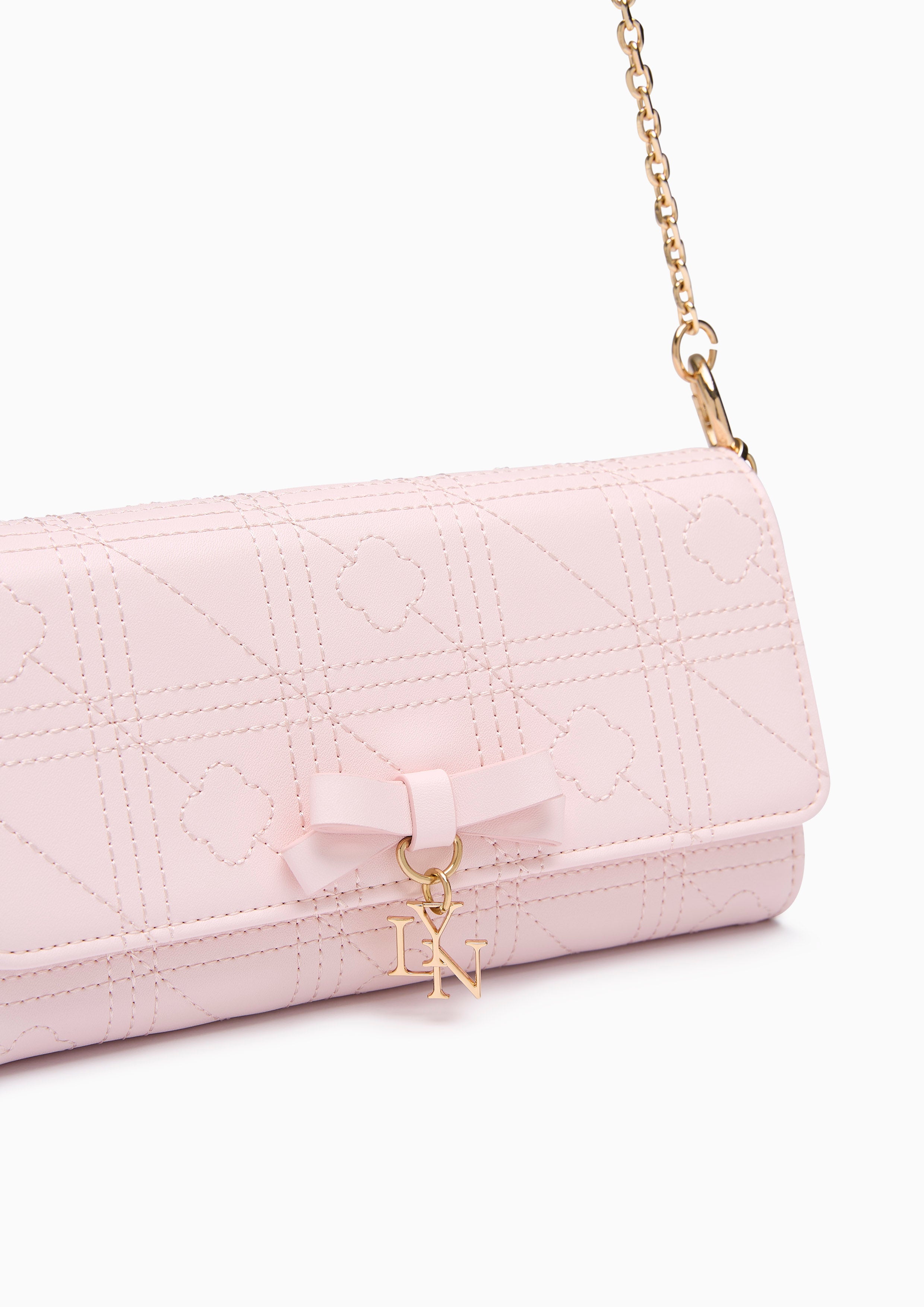 Baki Ii Long  Wallet On Chain - Light Pink
