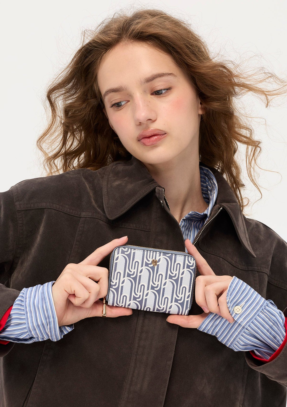 Phiona Infinite Short  Short Wallet- Printed Navy