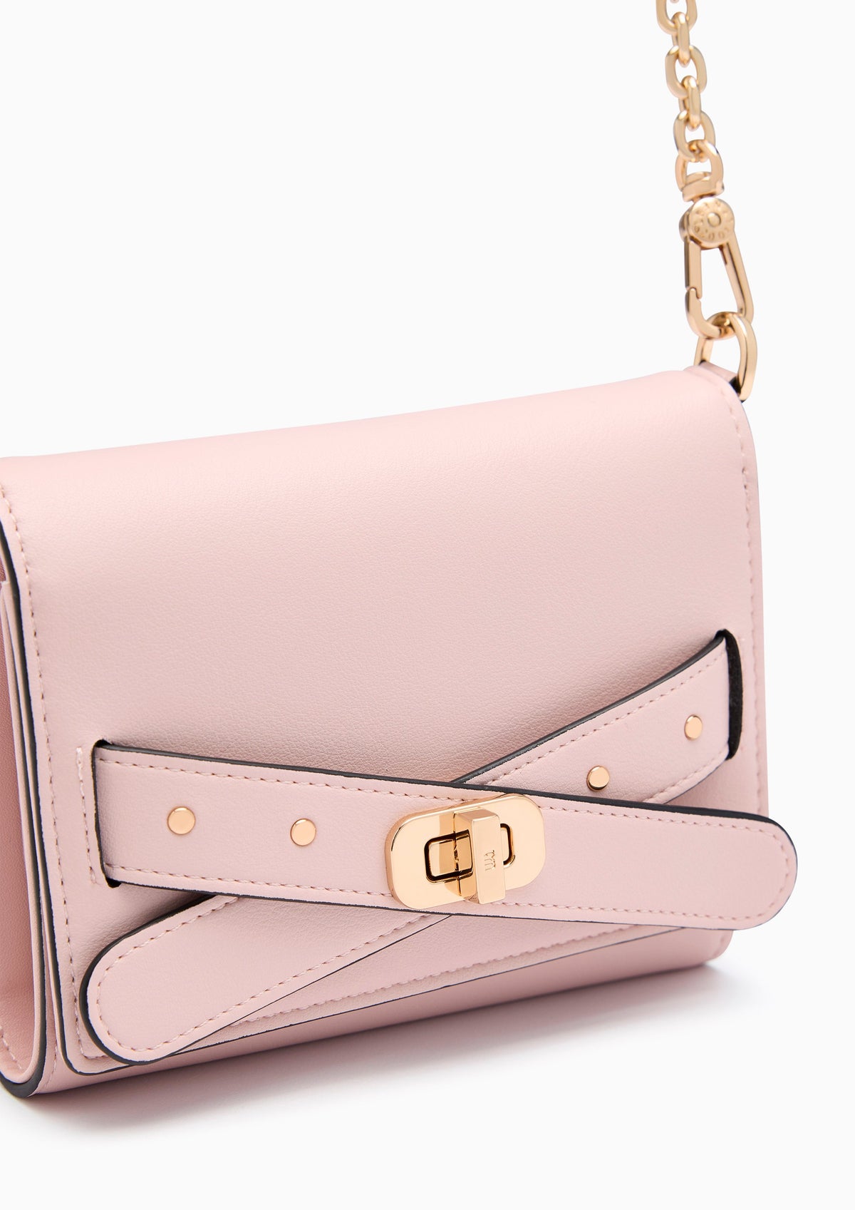 Ella Short  Wallet On Chain - Light Pink