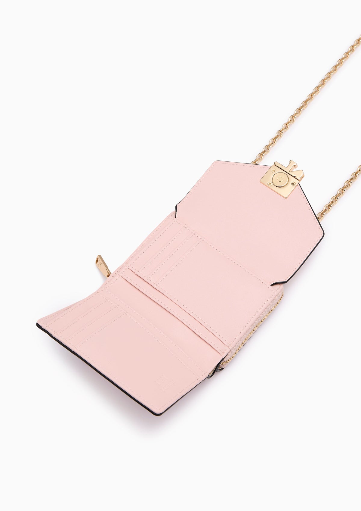 Flemming Short  Wallet On Chain - Light Pink