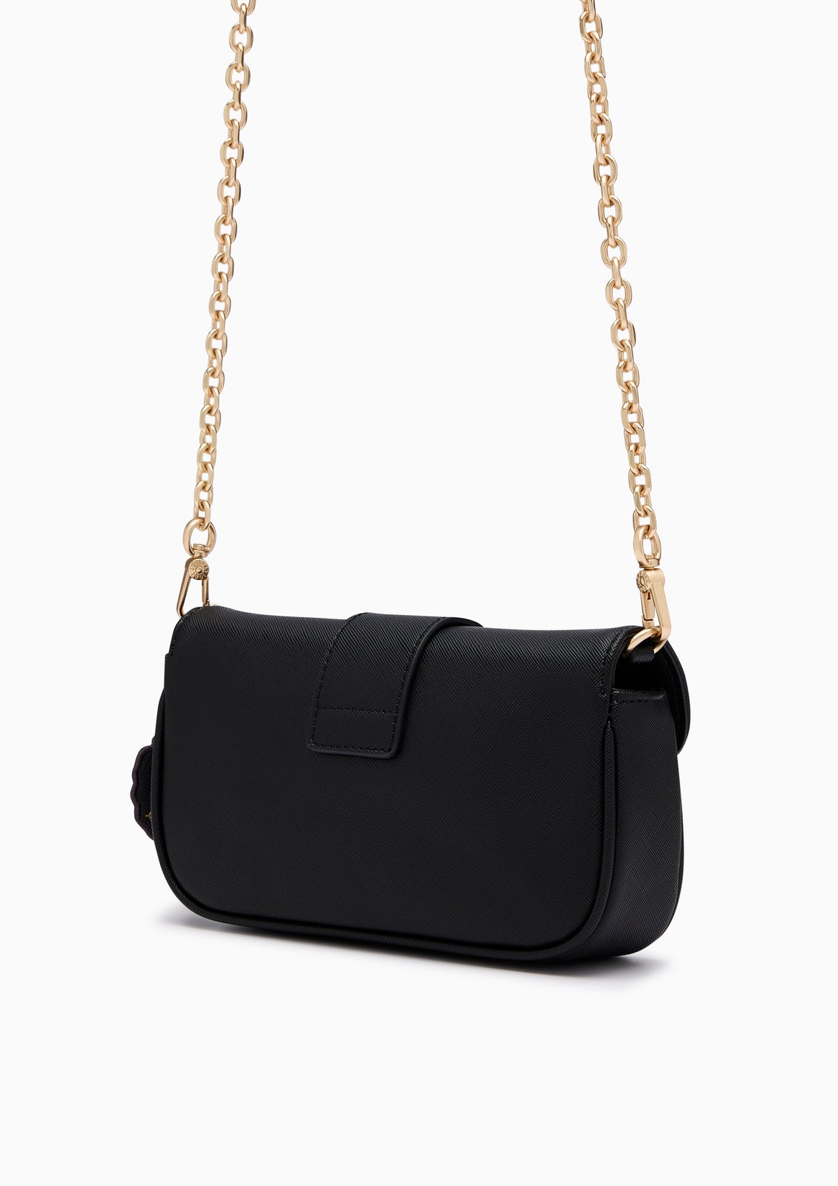 Re-Edit Daisy Autumn Long  Wallet On Chain - Black