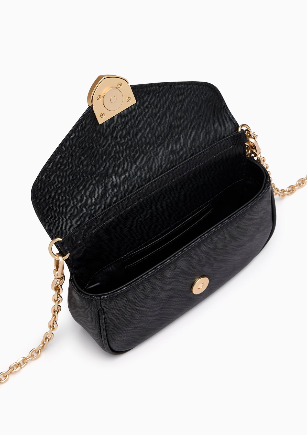 Re-Edit Daisy Autumn Long  Wallet On Chain - Black