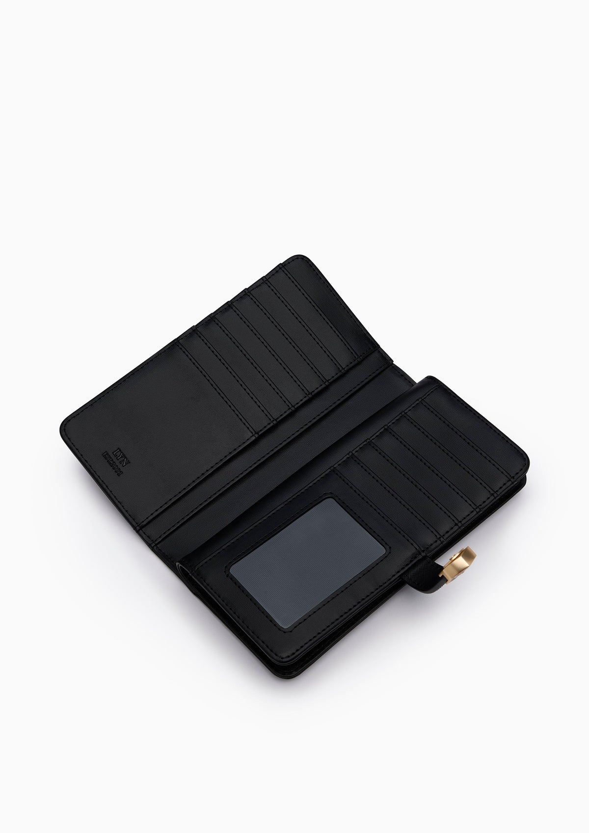 Re-Edit Daisy Autumn Long Long Wallet- Black