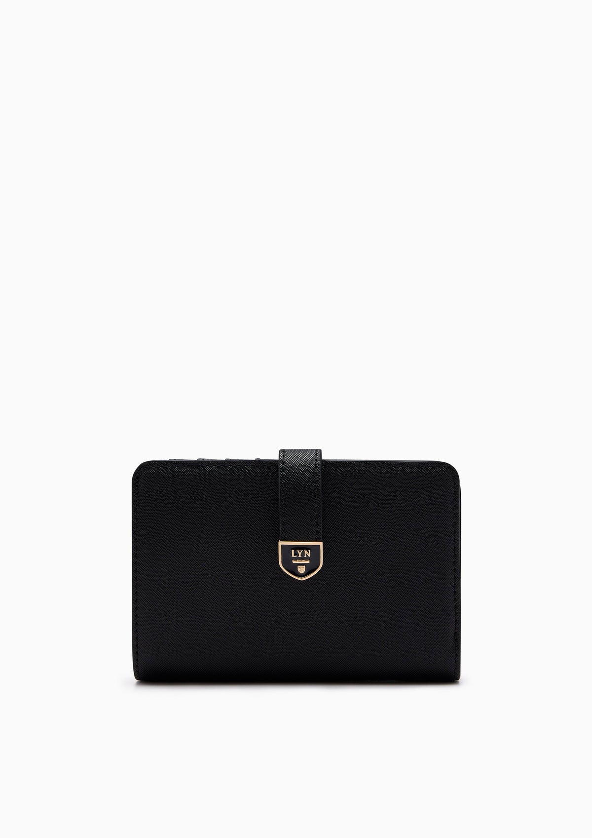 Re-Edit Daisy Autumn Semi Wallet- Black
